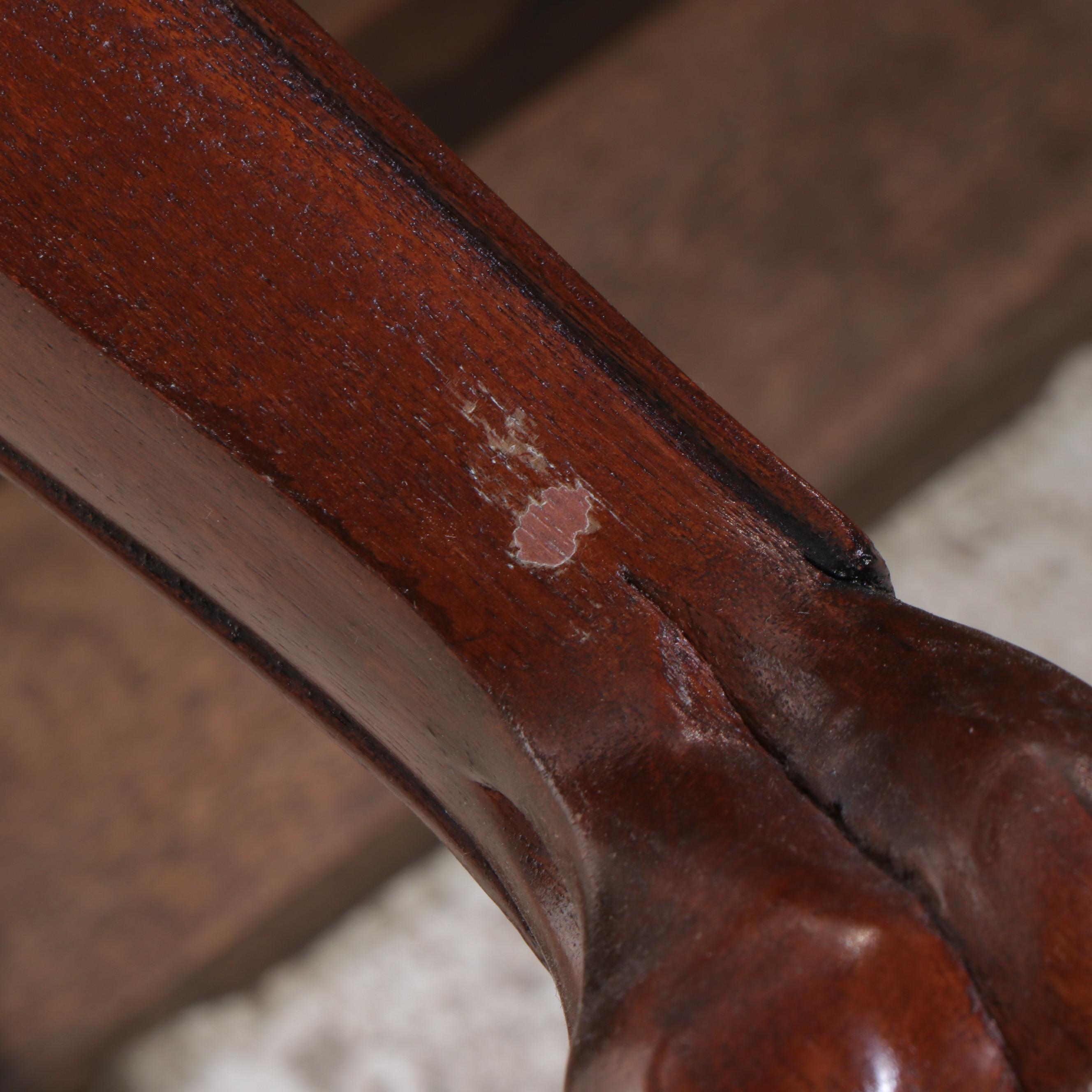 Chinese Dragon-Carved Hardwood Nine-Piece Dining Set