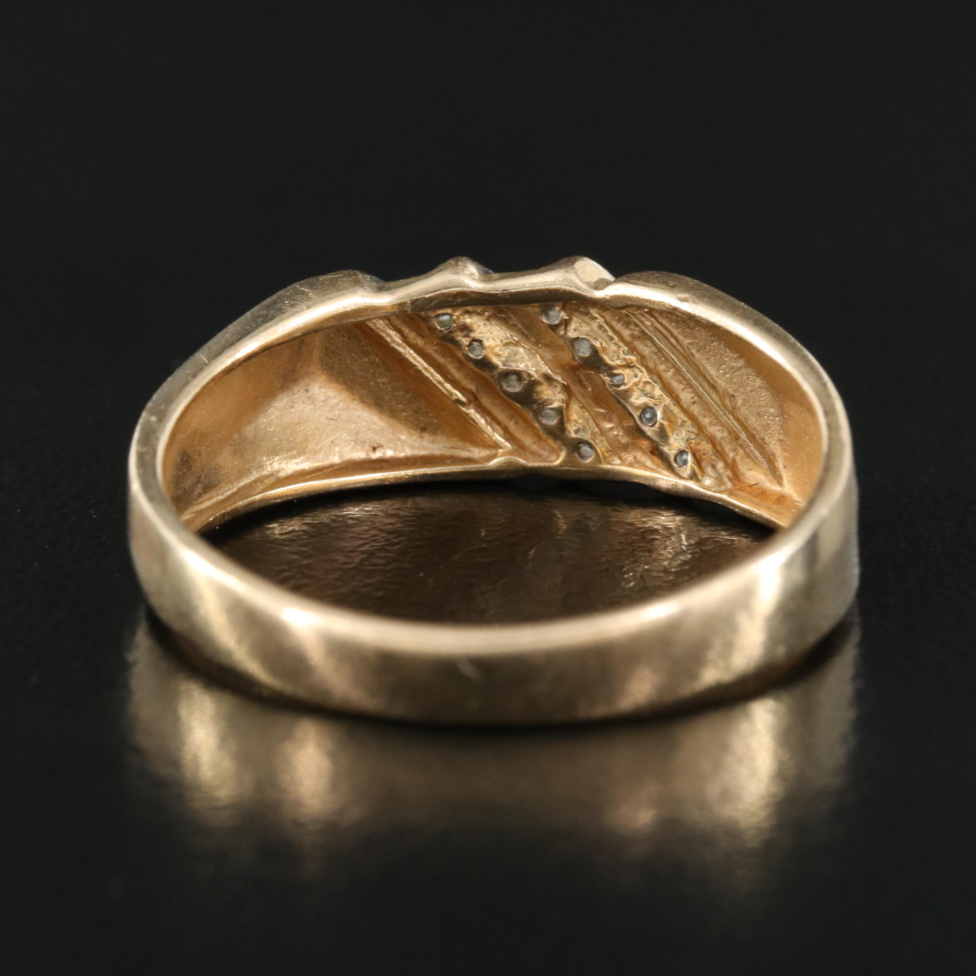 10K 0.10 CTW Diamond Band