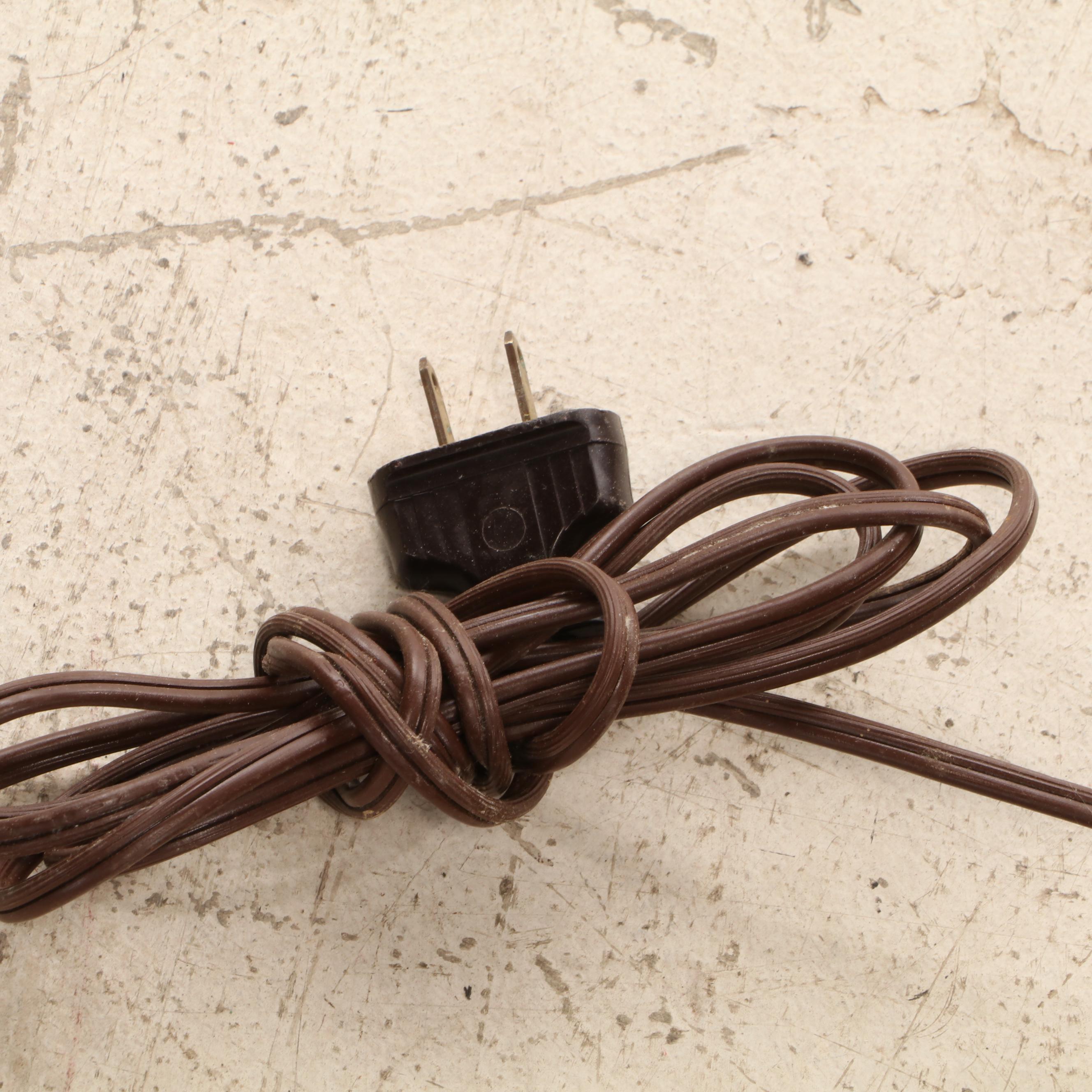 Milcast Late Victorian Style Brass Torchiere Floor Lamps, Early 20th C