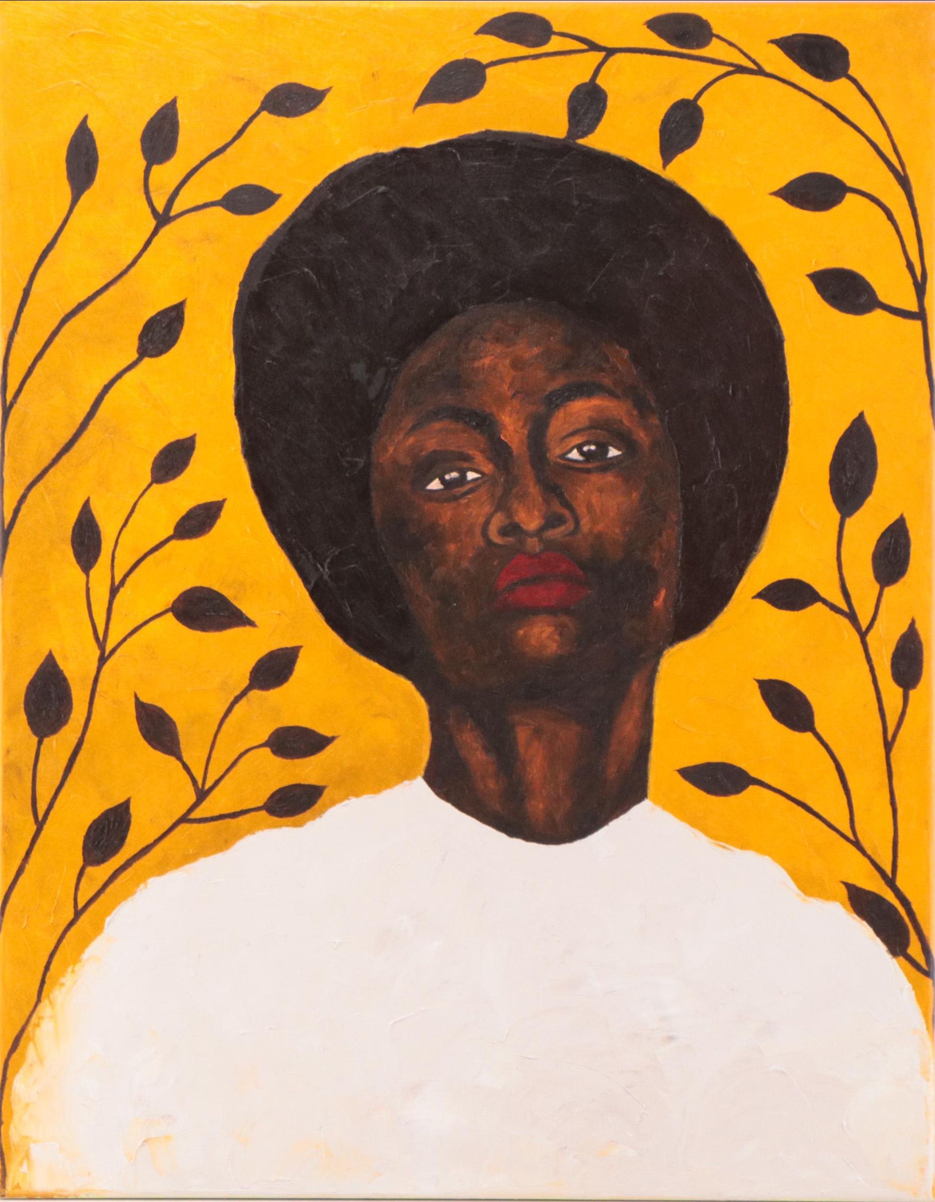 Oluwakemi Omowaire Oil Painting "Laloba Woman II," 21st Century