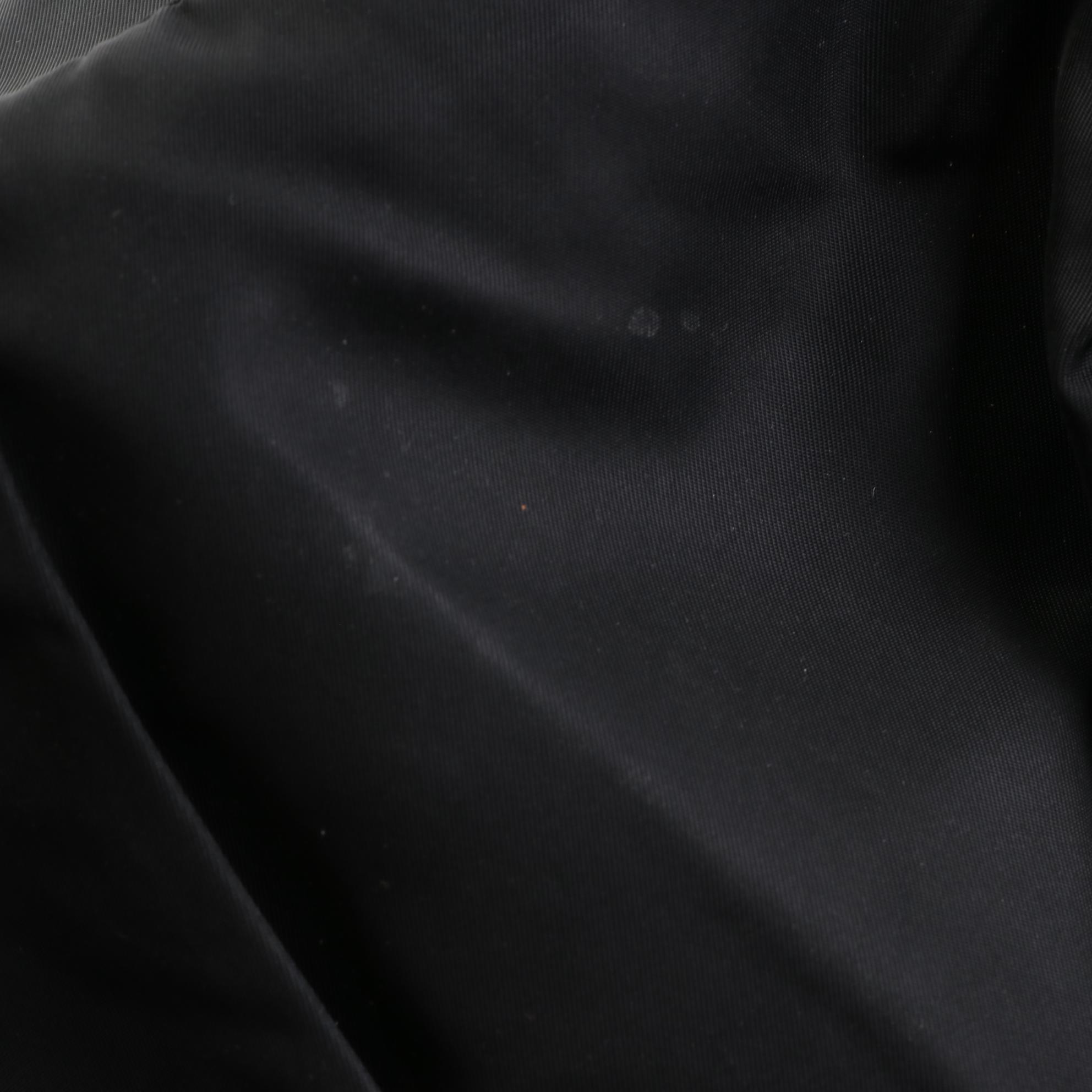 Prada Tessuto Nylon and Braided Leather Handle Two-Way Bag