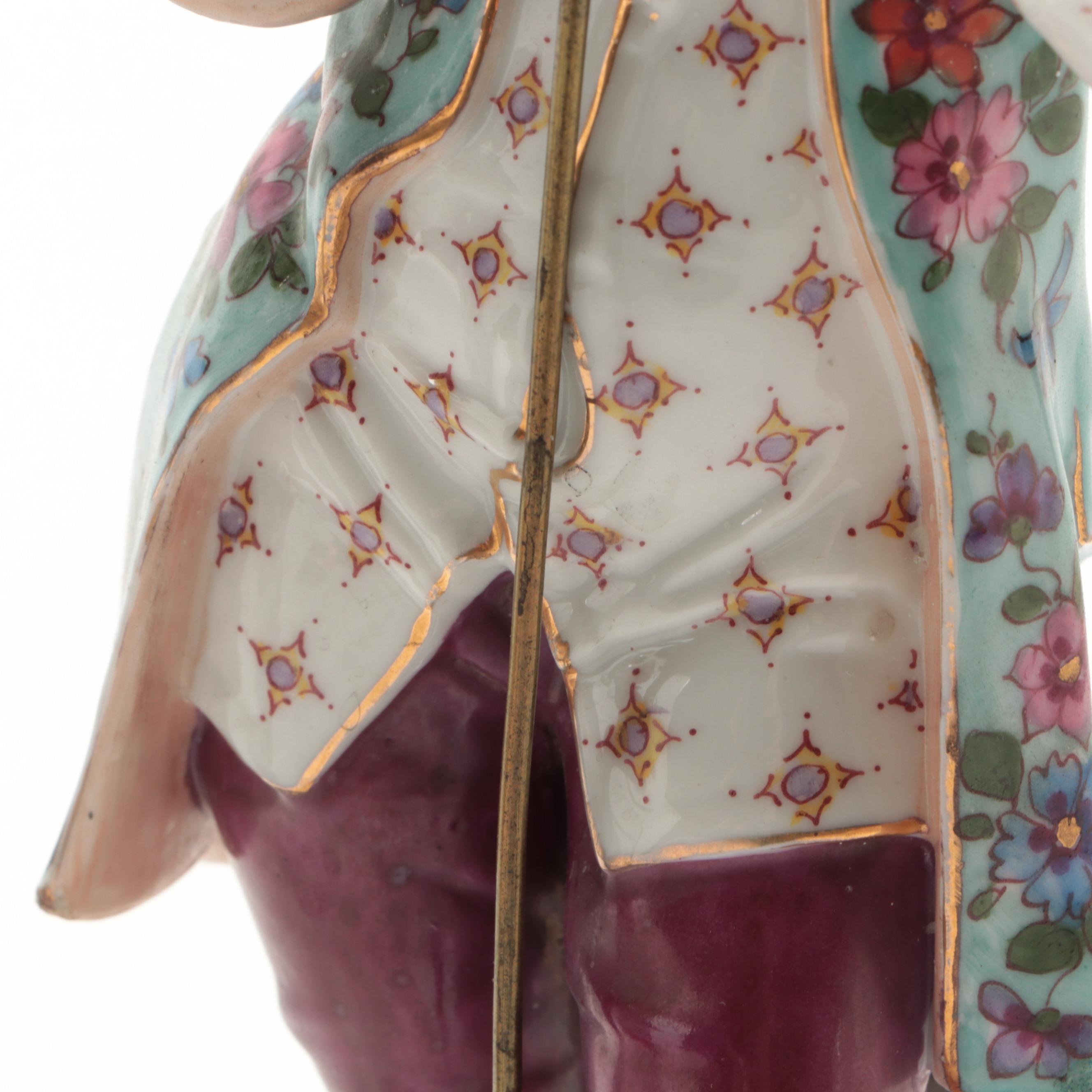 Triebner, ENS & Eckert Volkstedt Porcelain Figurine, 1877-1894