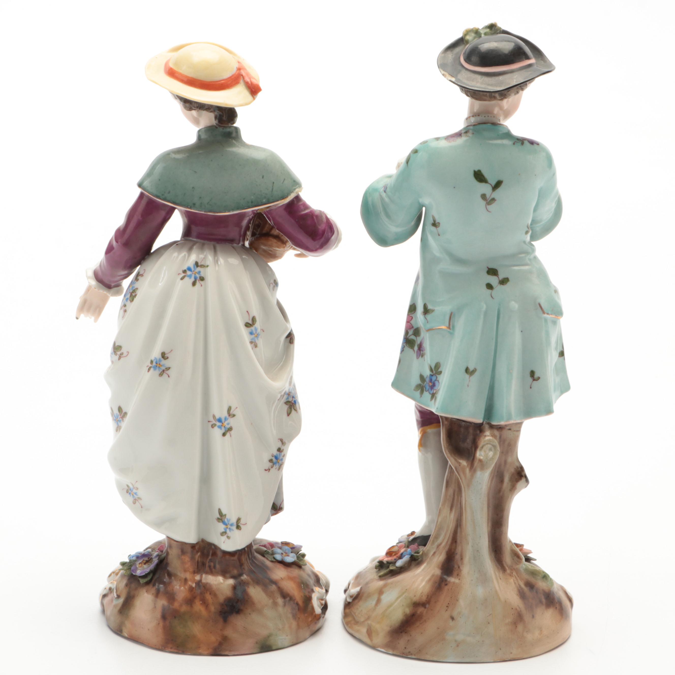 Triebner, ENS & Eckert Volkstedt Porcelain Figurine, 1877-1894