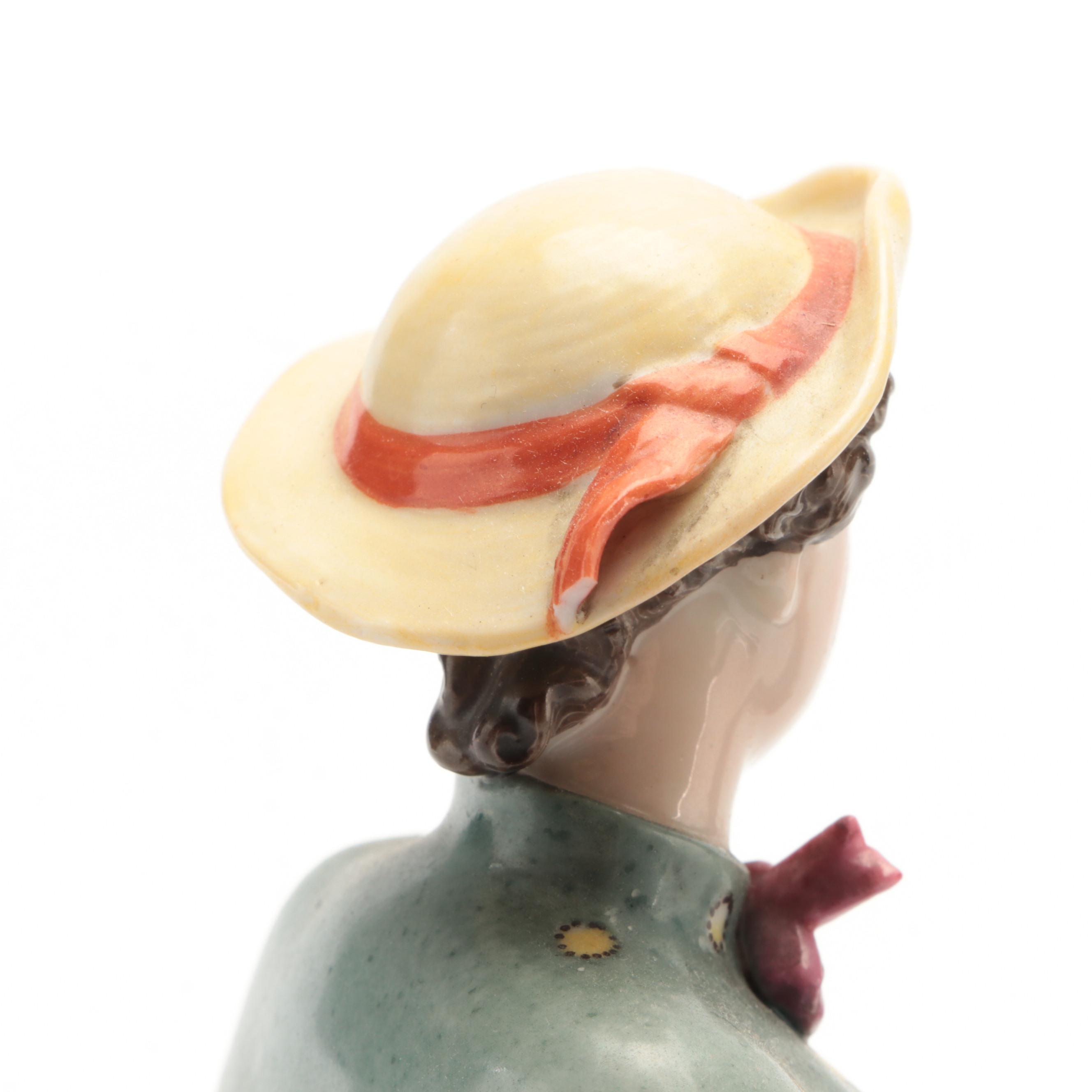 Triebner, ENS & Eckert Volkstedt Porcelain Figurine, 1877-1894