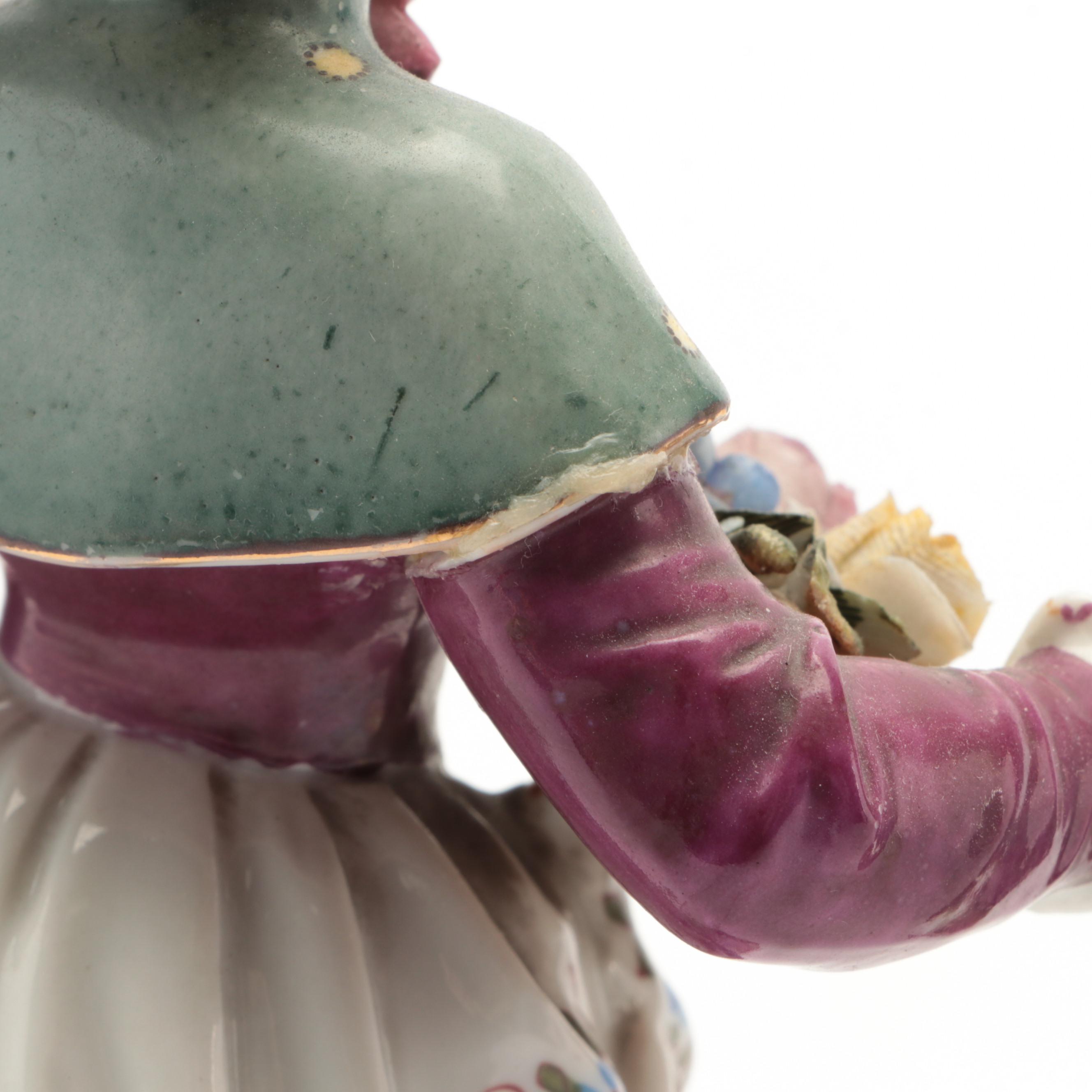 Triebner, ENS & Eckert Volkstedt Porcelain Figurine, 1877-1894