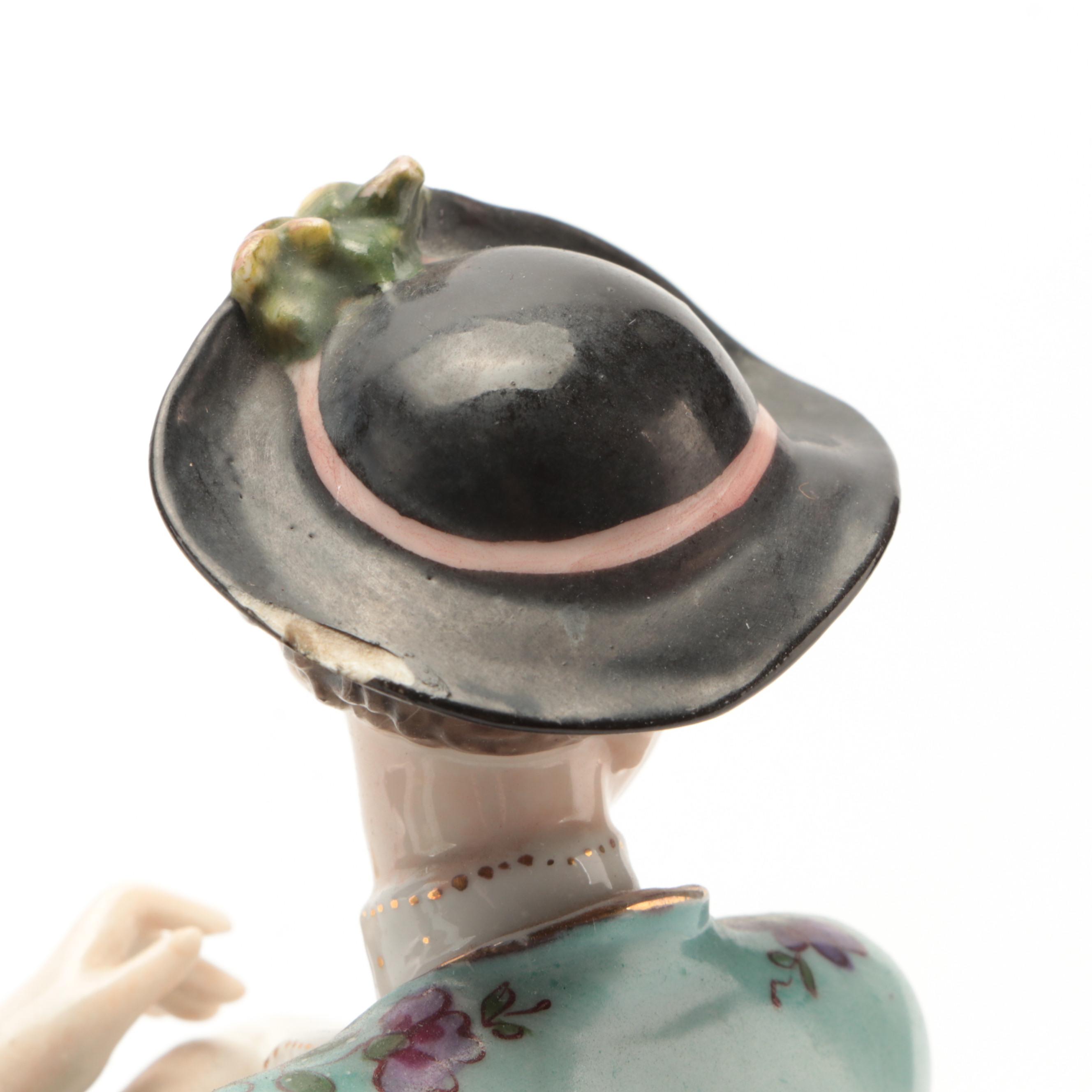 Triebner, ENS & Eckert Volkstedt Porcelain Figurine, 1877-1894