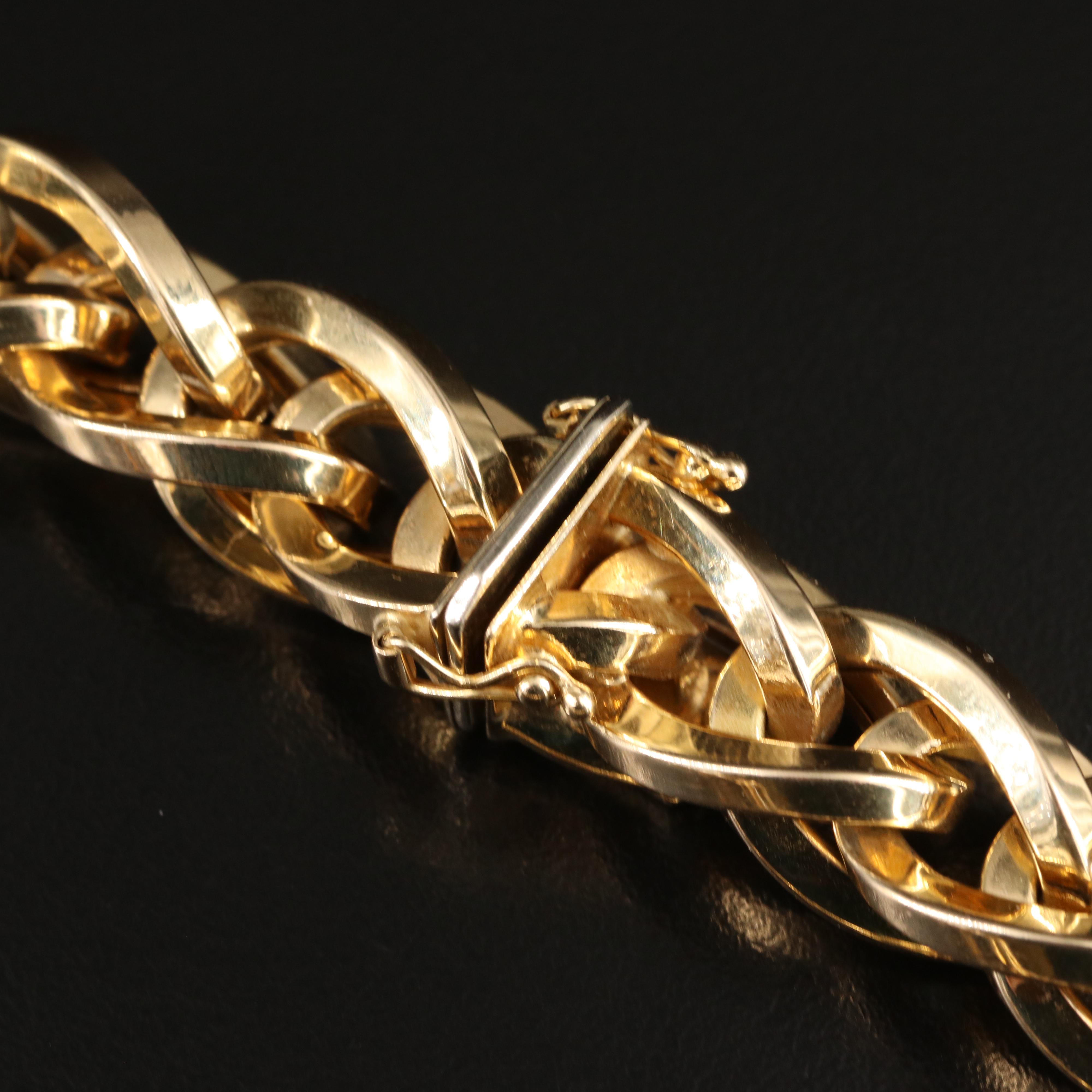 Italian 14K Wheat Chain Necklace