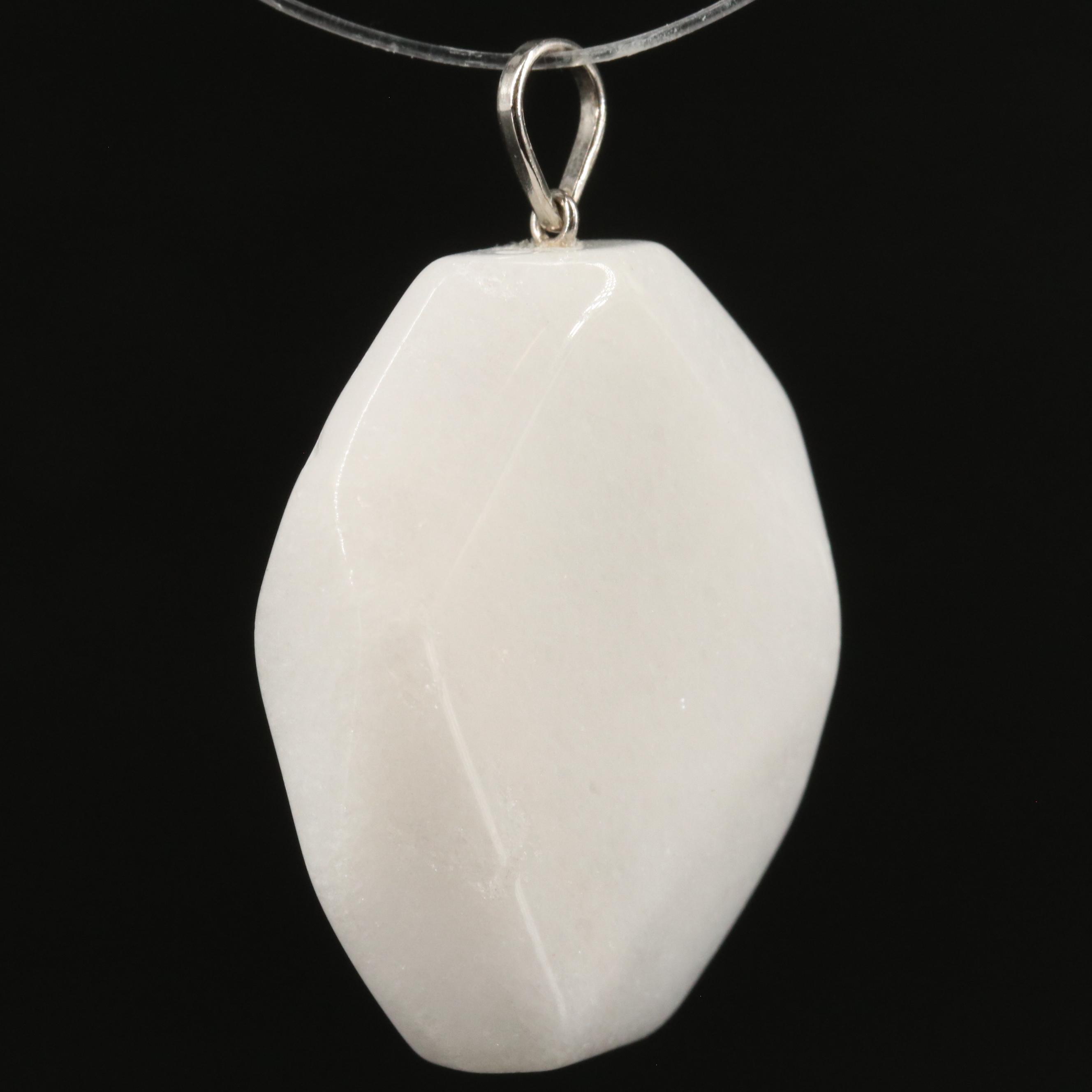 14K Quartzite Pendant