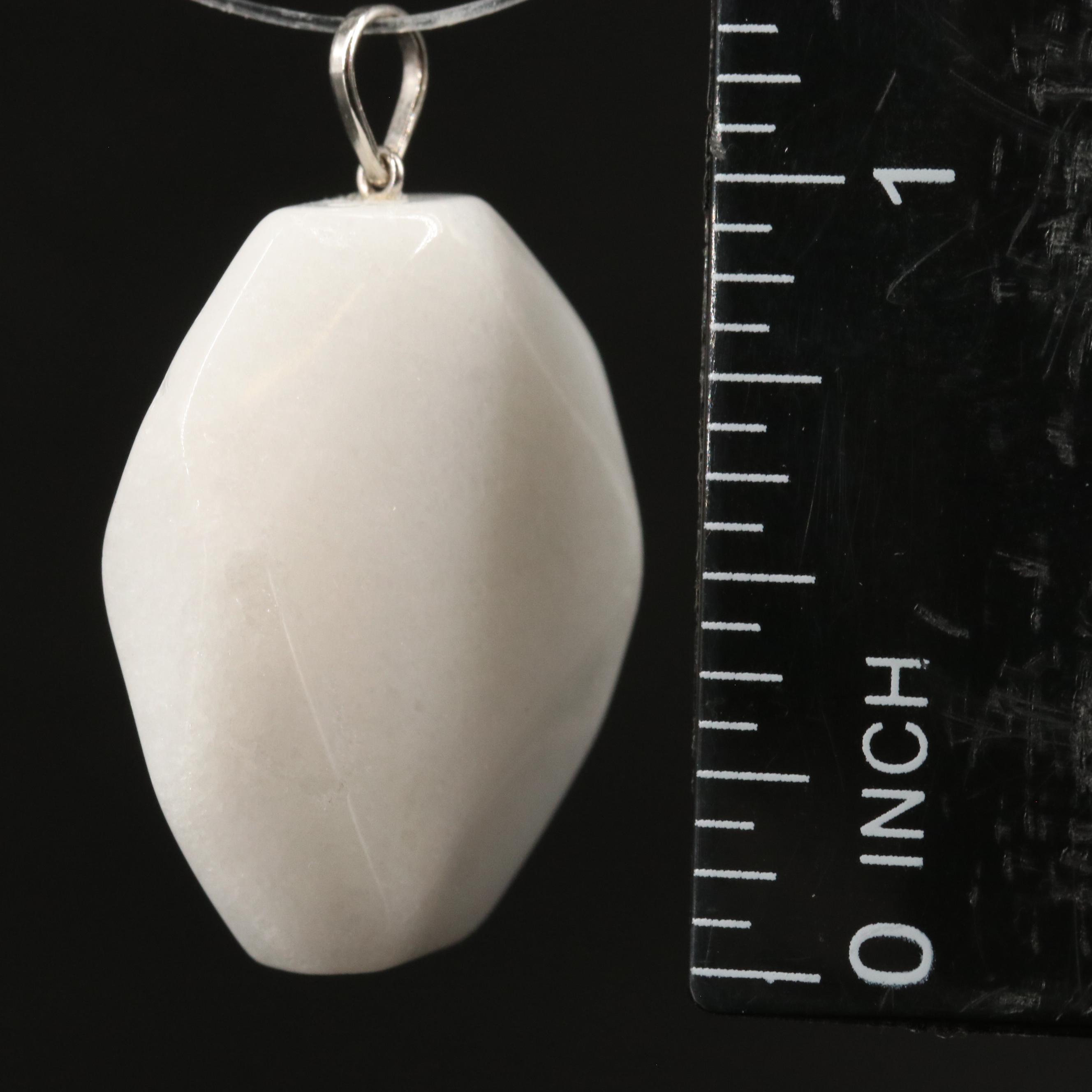 14K Quartzite Pendant
