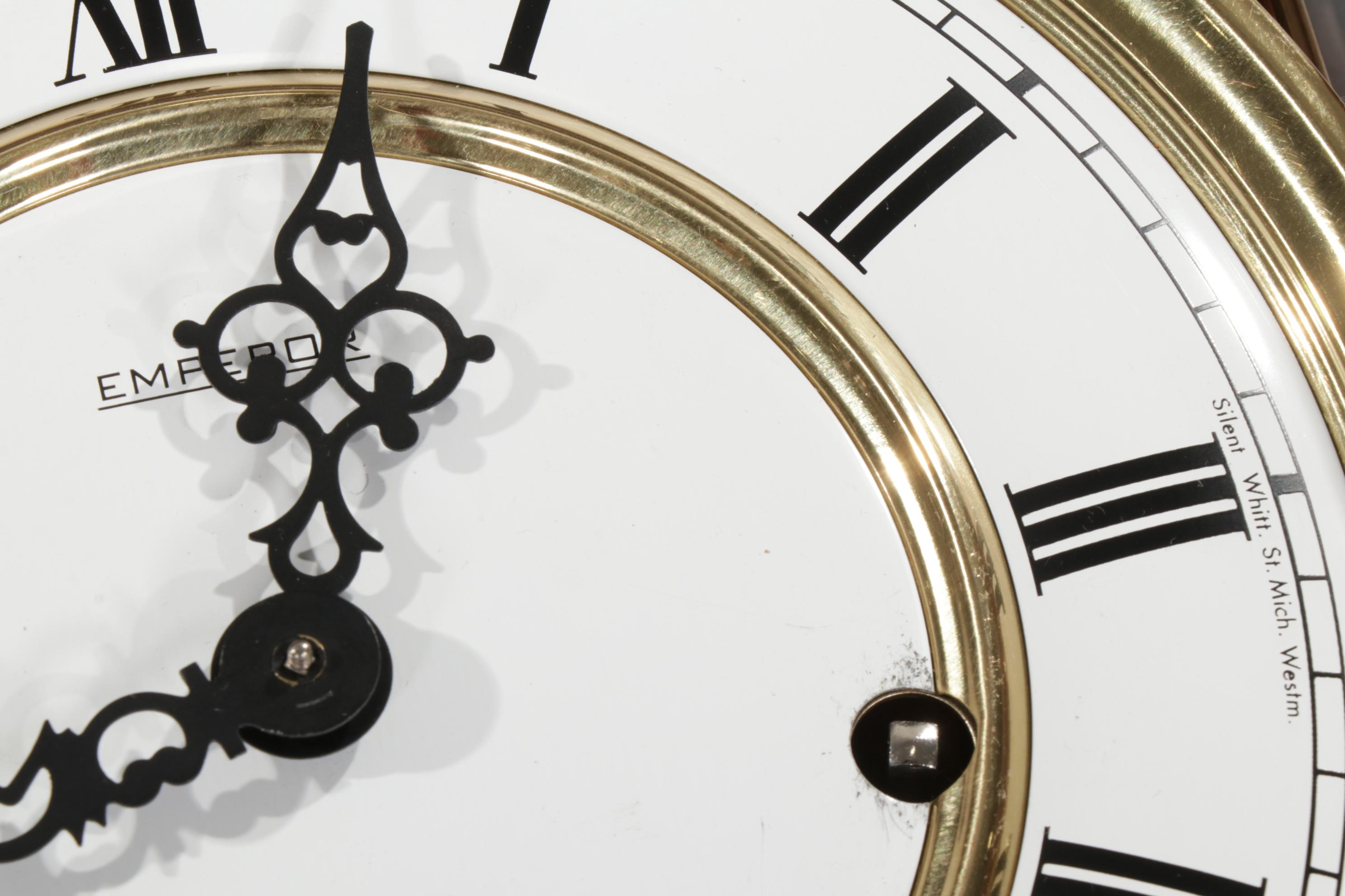 Emperor Federal Style Mahogany Cased Pendulum Wall Clock, Late 20th Century