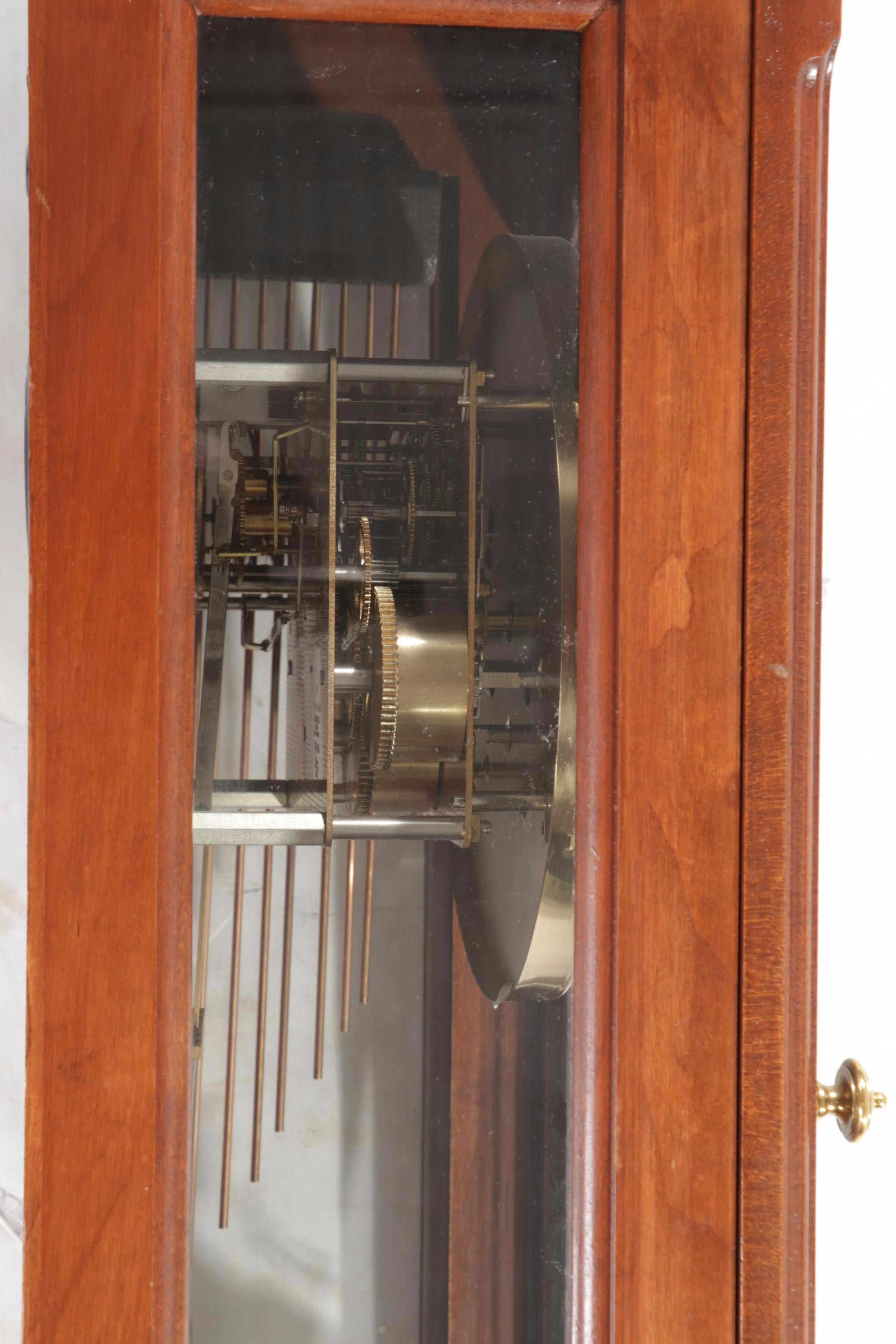 Emperor Federal Style Mahogany Cased Pendulum Wall Clock, Late 20th Century