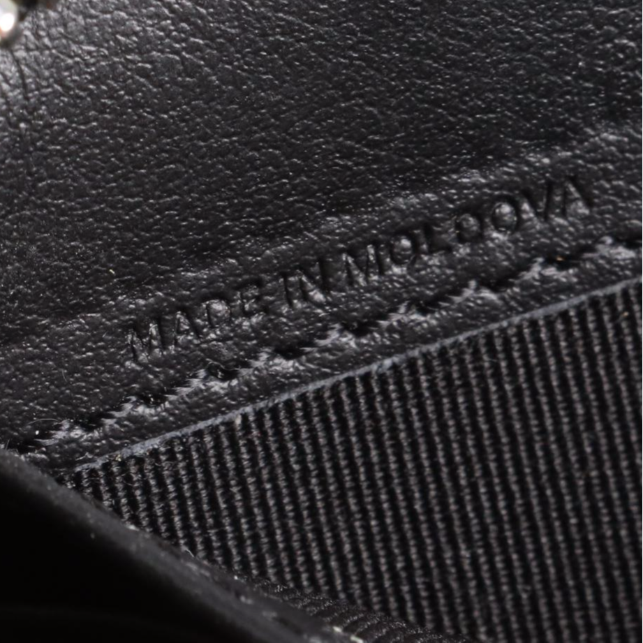 Burberry Logo Zip-Around Wallet in Smooth Black Leather