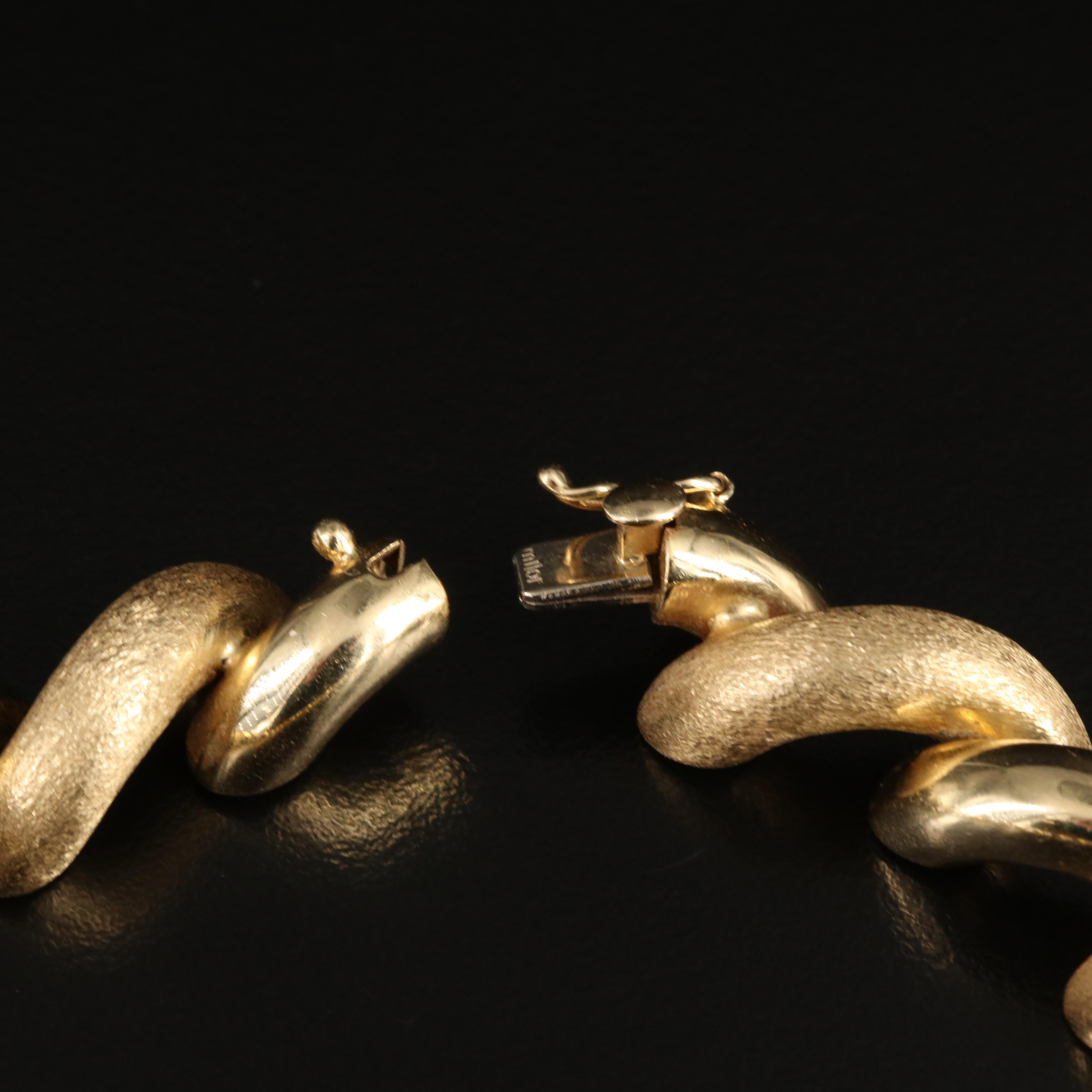 Italian 14K Graduated San Marco Chain Necklace