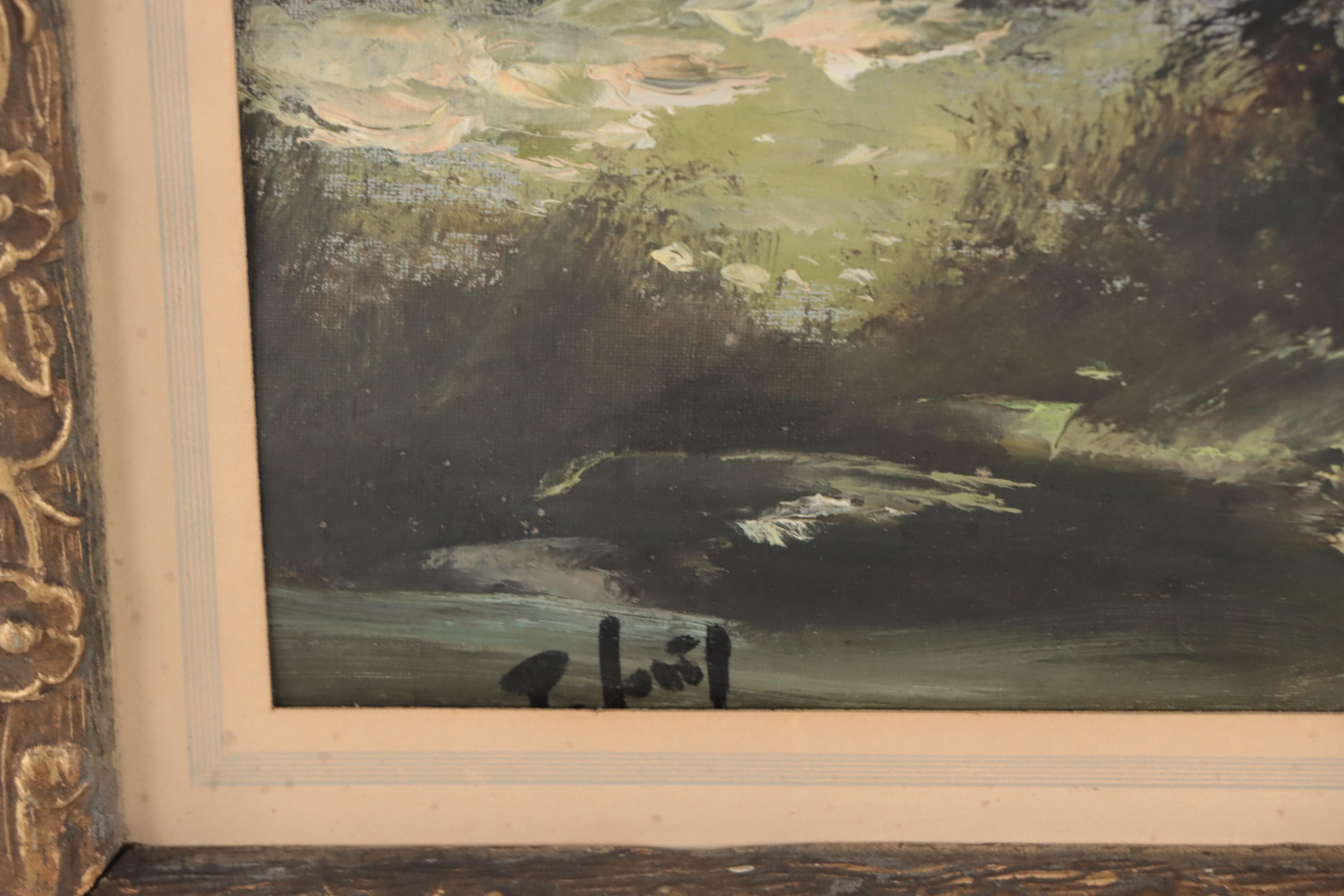 Naive Landscape Oil Painting