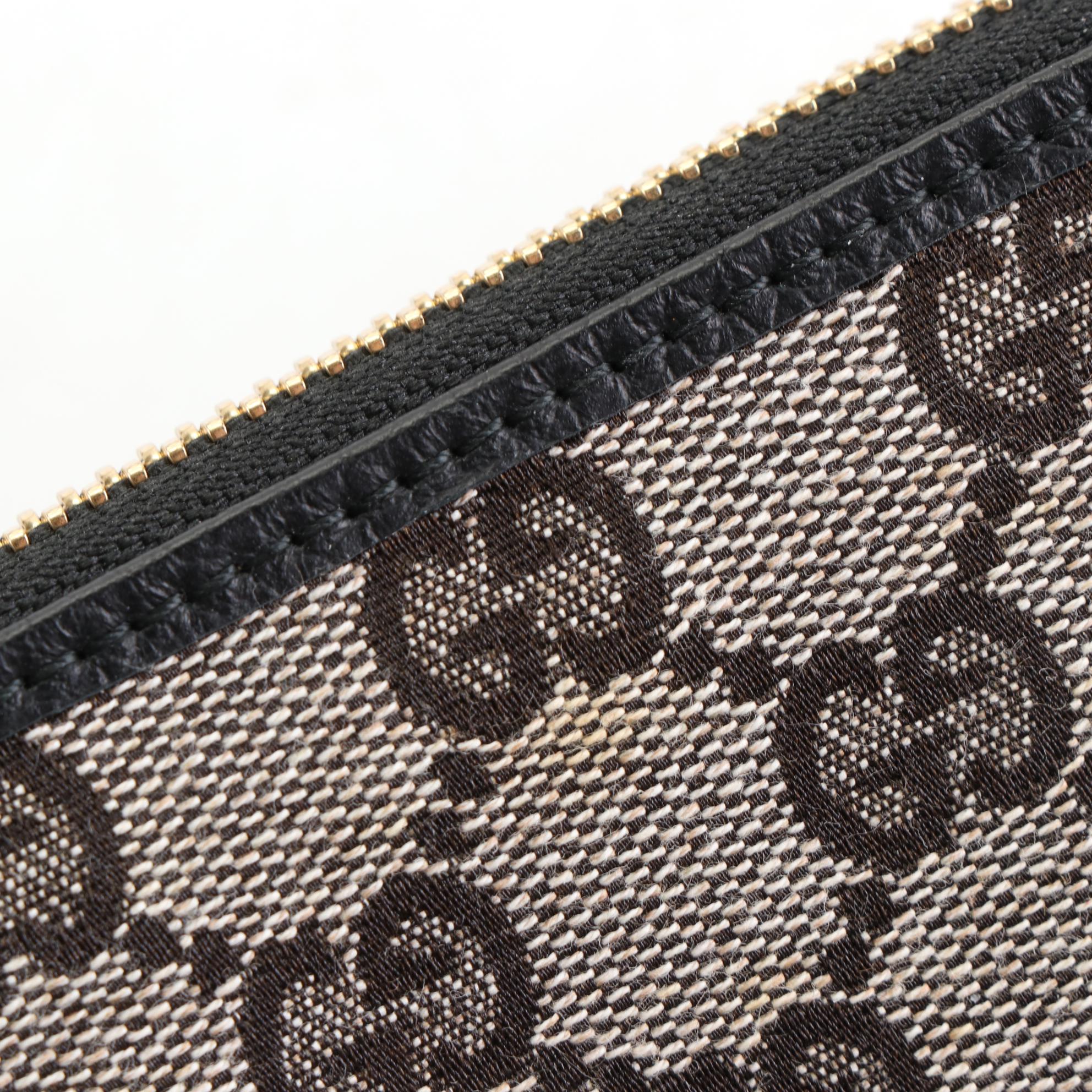 Gucci GG Canvas and Leather Zip Wallet