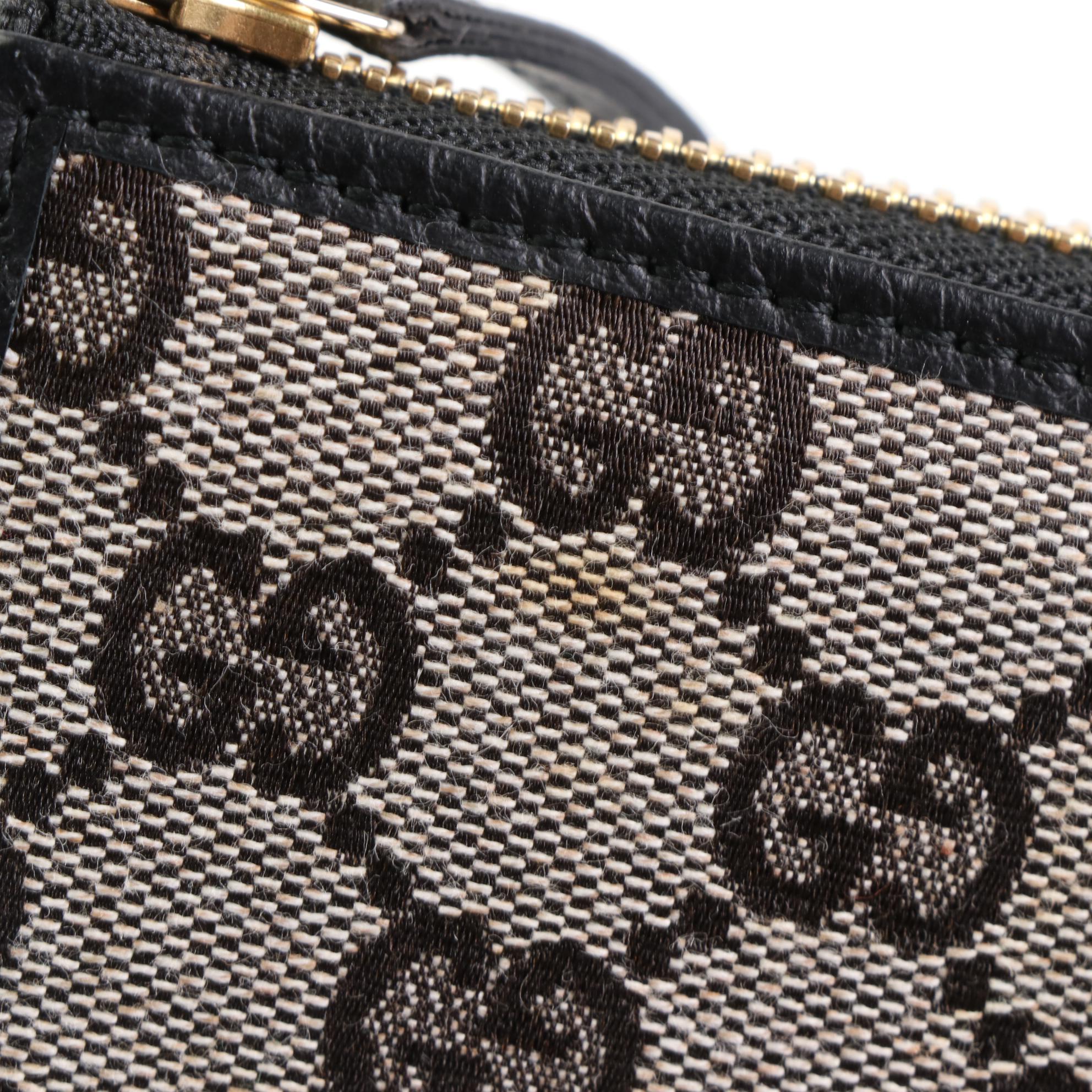 Gucci GG Canvas and Leather Zip Wallet