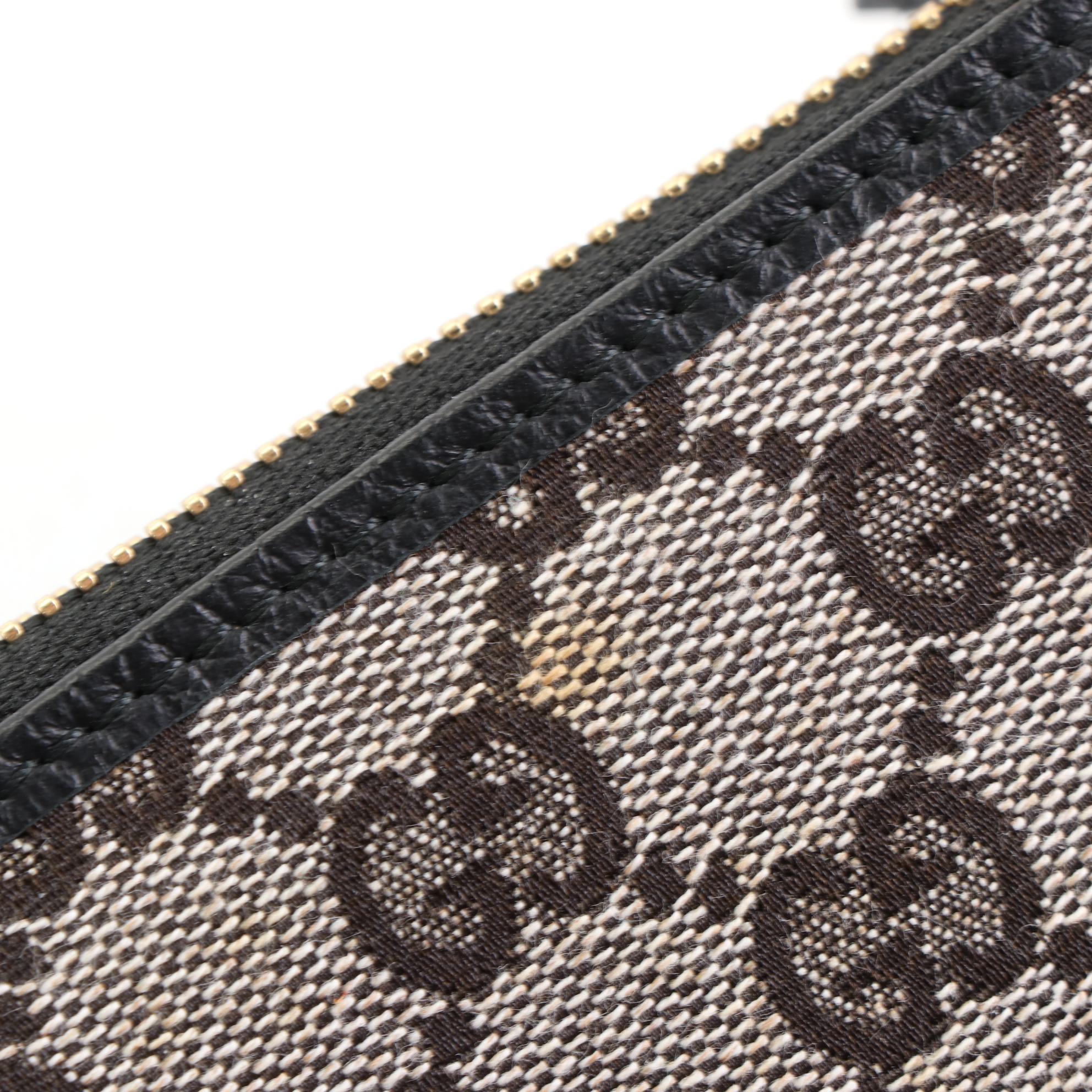 Gucci GG Canvas and Leather Zip Wallet