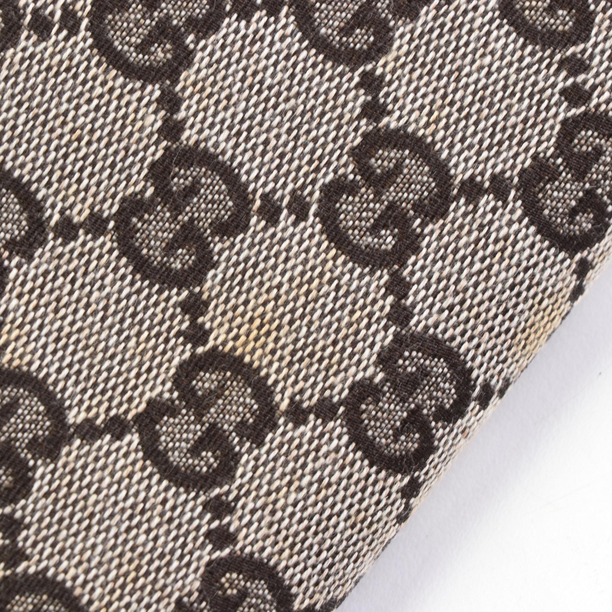 Gucci GG Canvas and Leather Zip Wallet