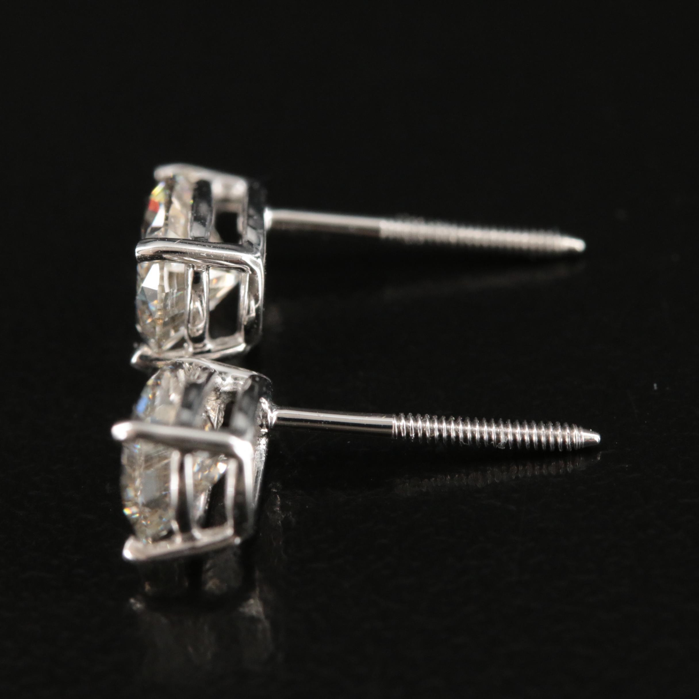 14K 2.00 CTW Lab Grown Diamond Stud Earrings