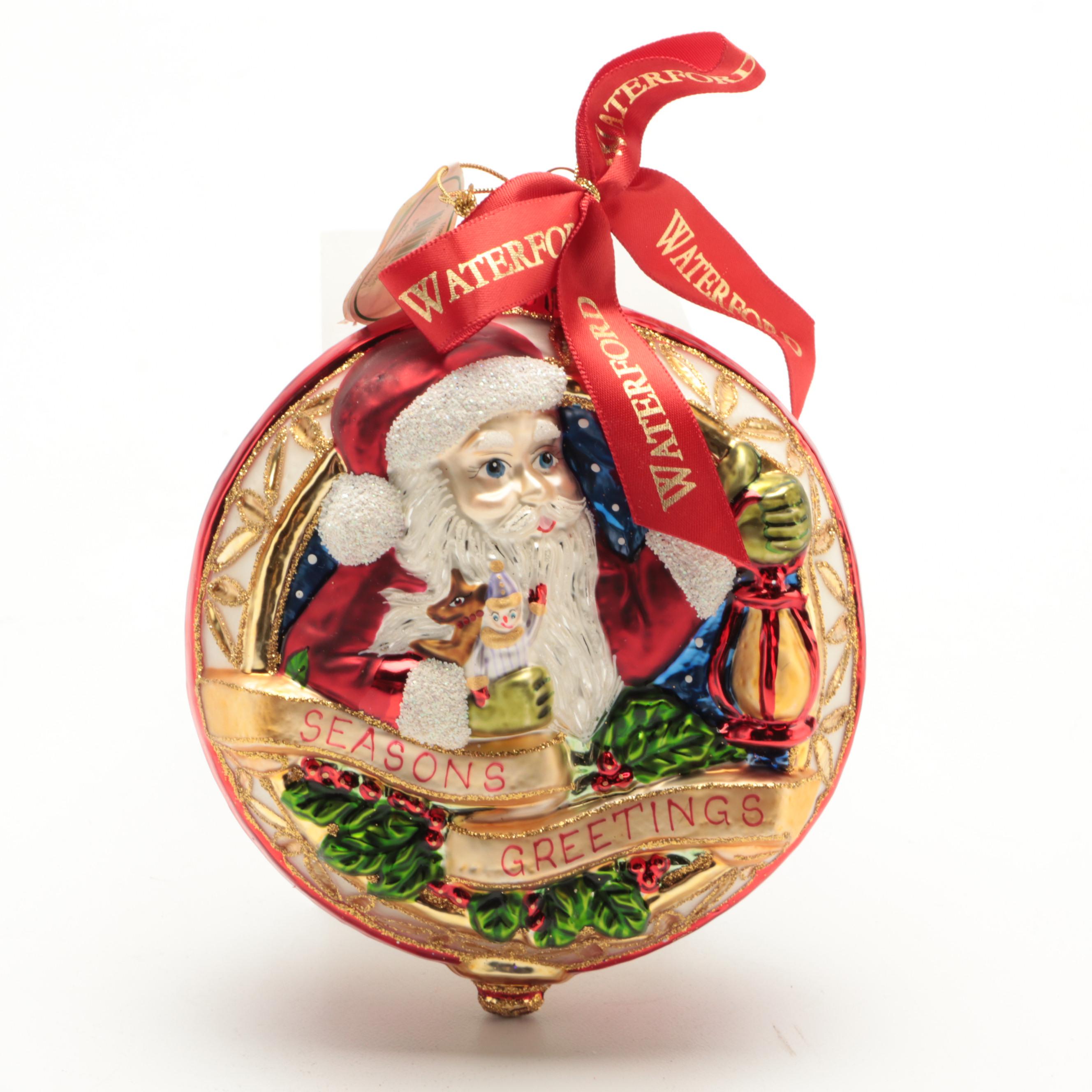 Waterford Holiday Heirlooms Glass Christmas Ornaments