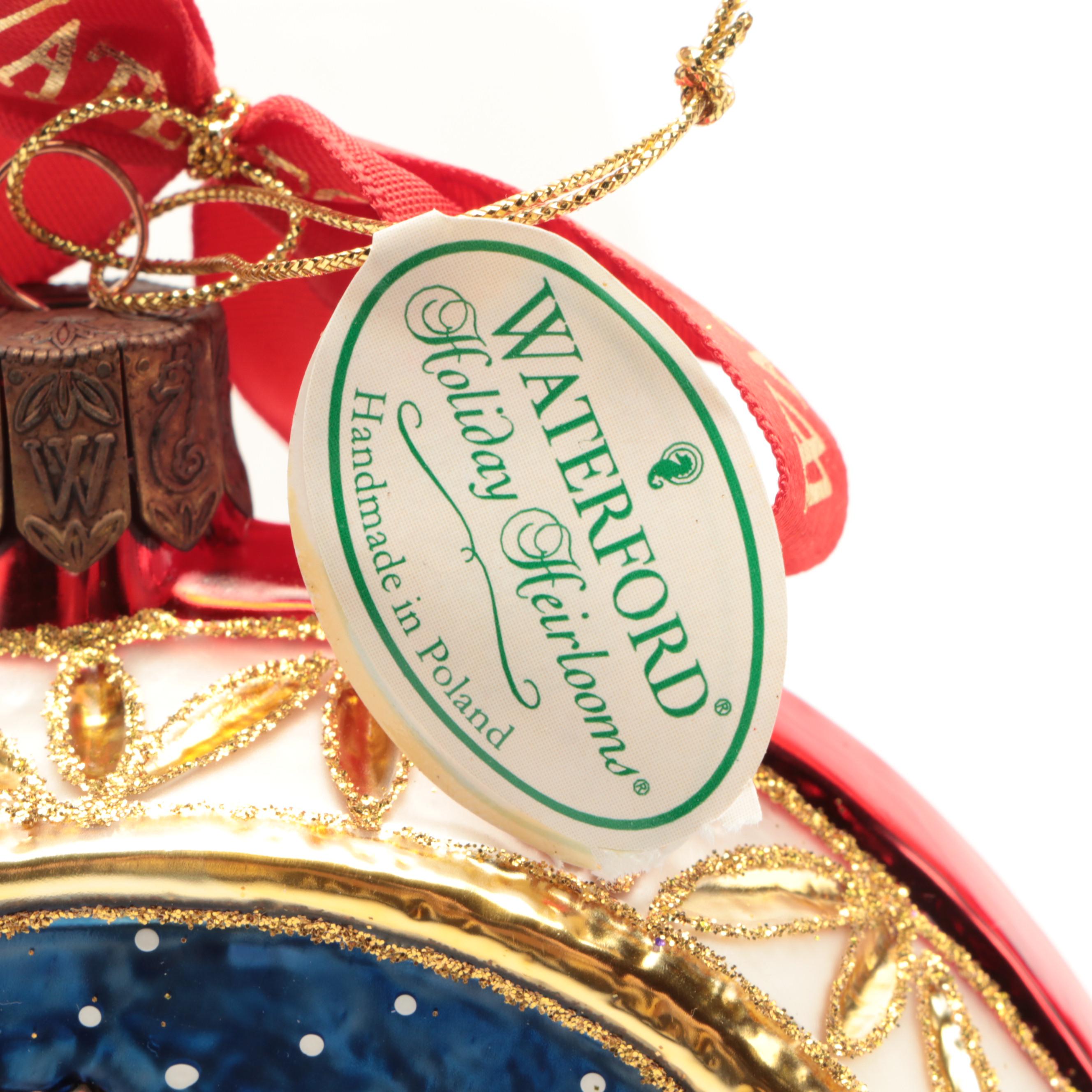 Waterford Holiday Heirlooms Glass Christmas Ornaments