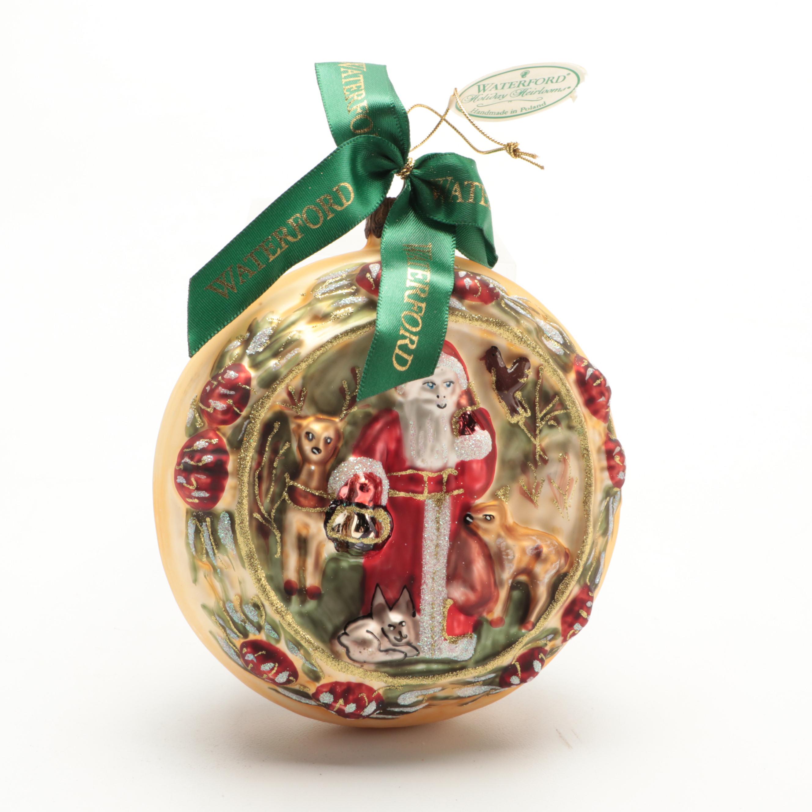 Waterford Holiday Heirlooms Glass Christmas Ornaments
