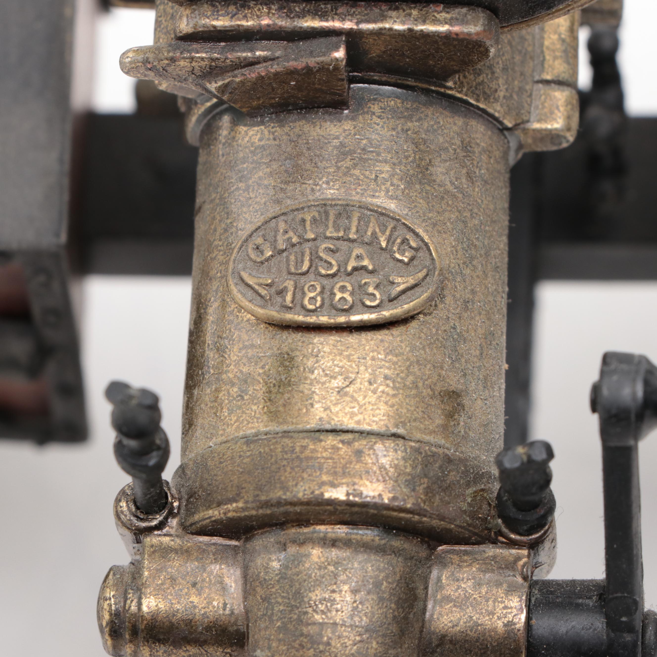 Model 1883 Gatling Gun on U.S.A. Army Pattern Metal Carriage