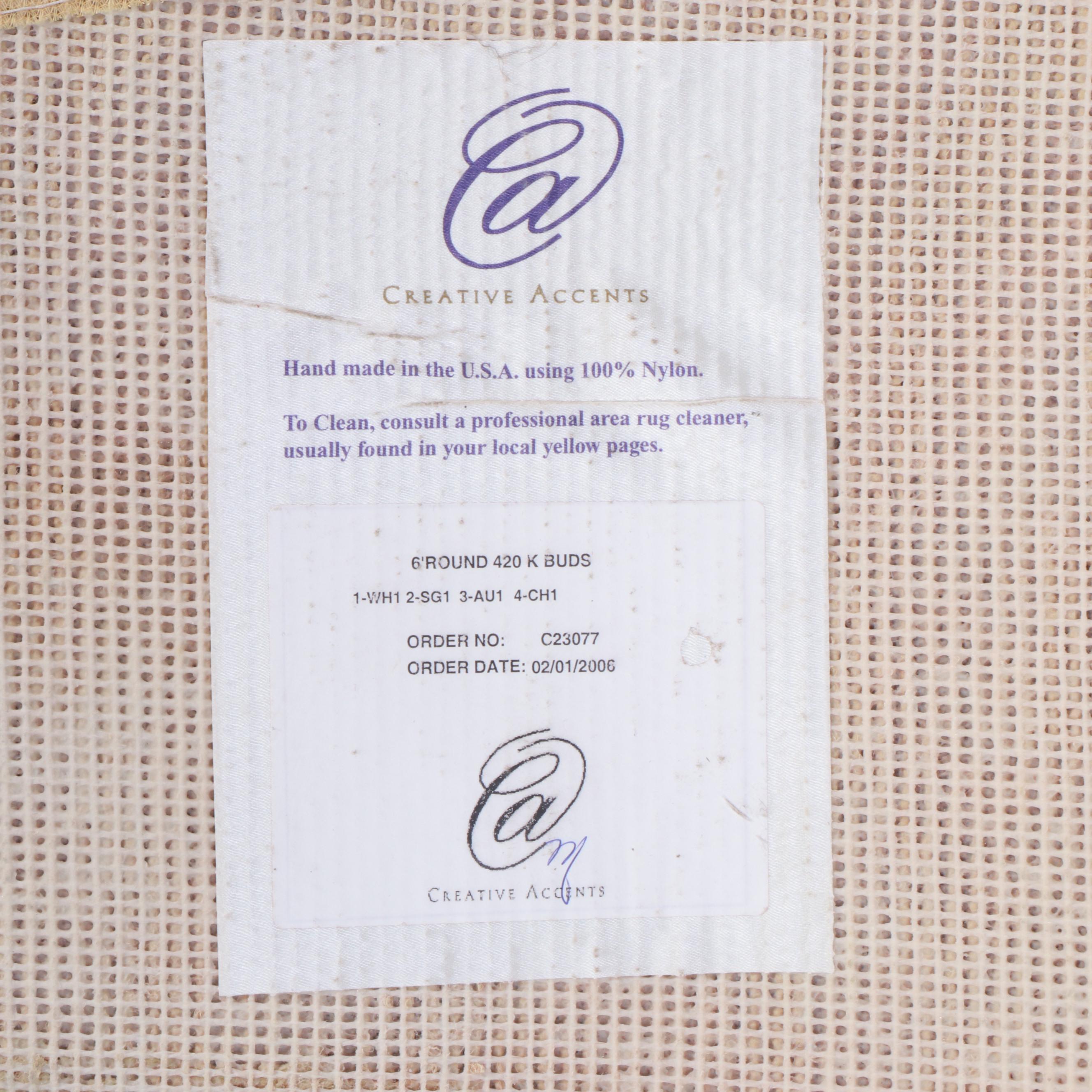 6' Round Machine Made Creative Accents Area Rug