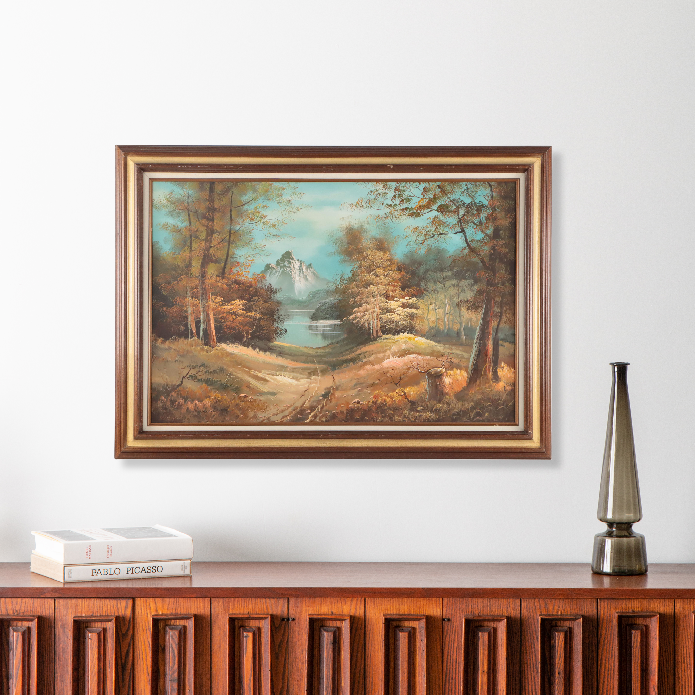 Woodland Mountain Landscape Oil Painting