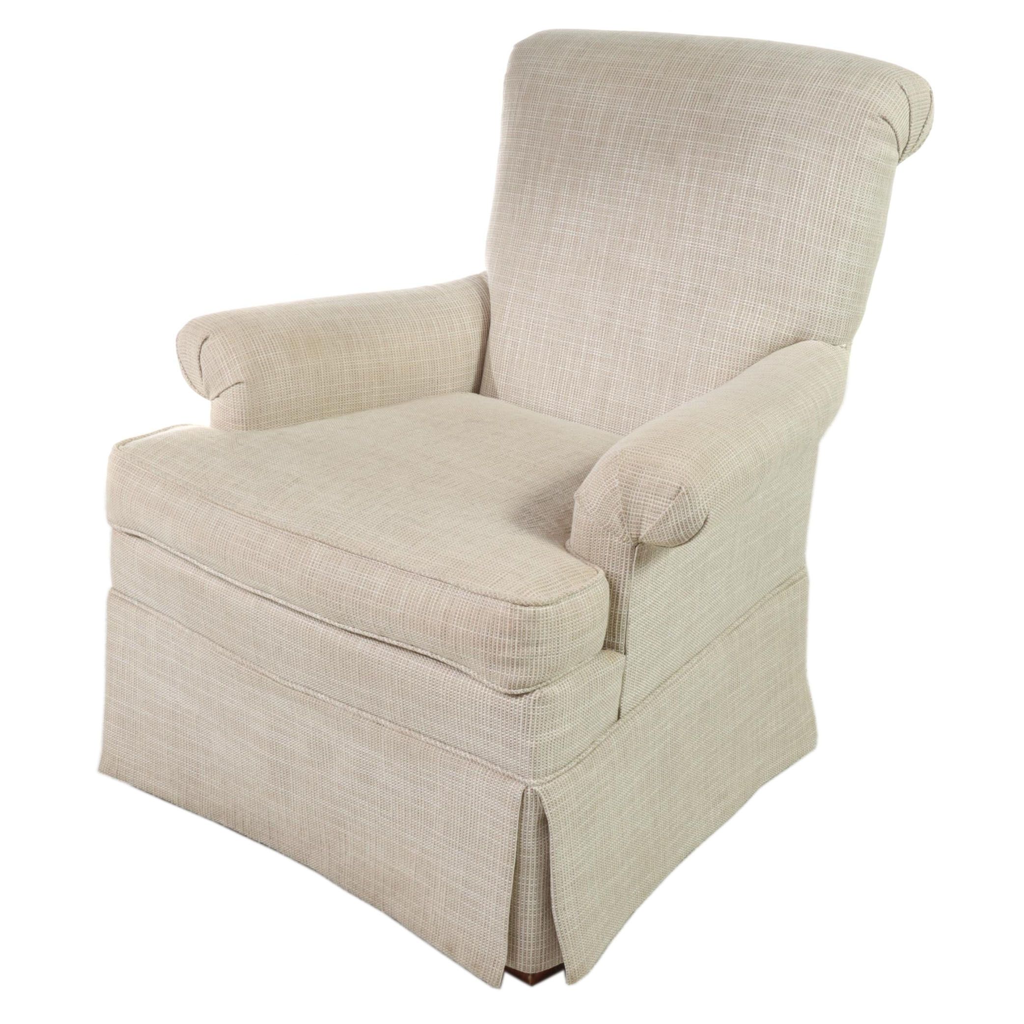 Hickory Chair "Mark Hampton Collection" Custom-Upholstered Easy Armchair
