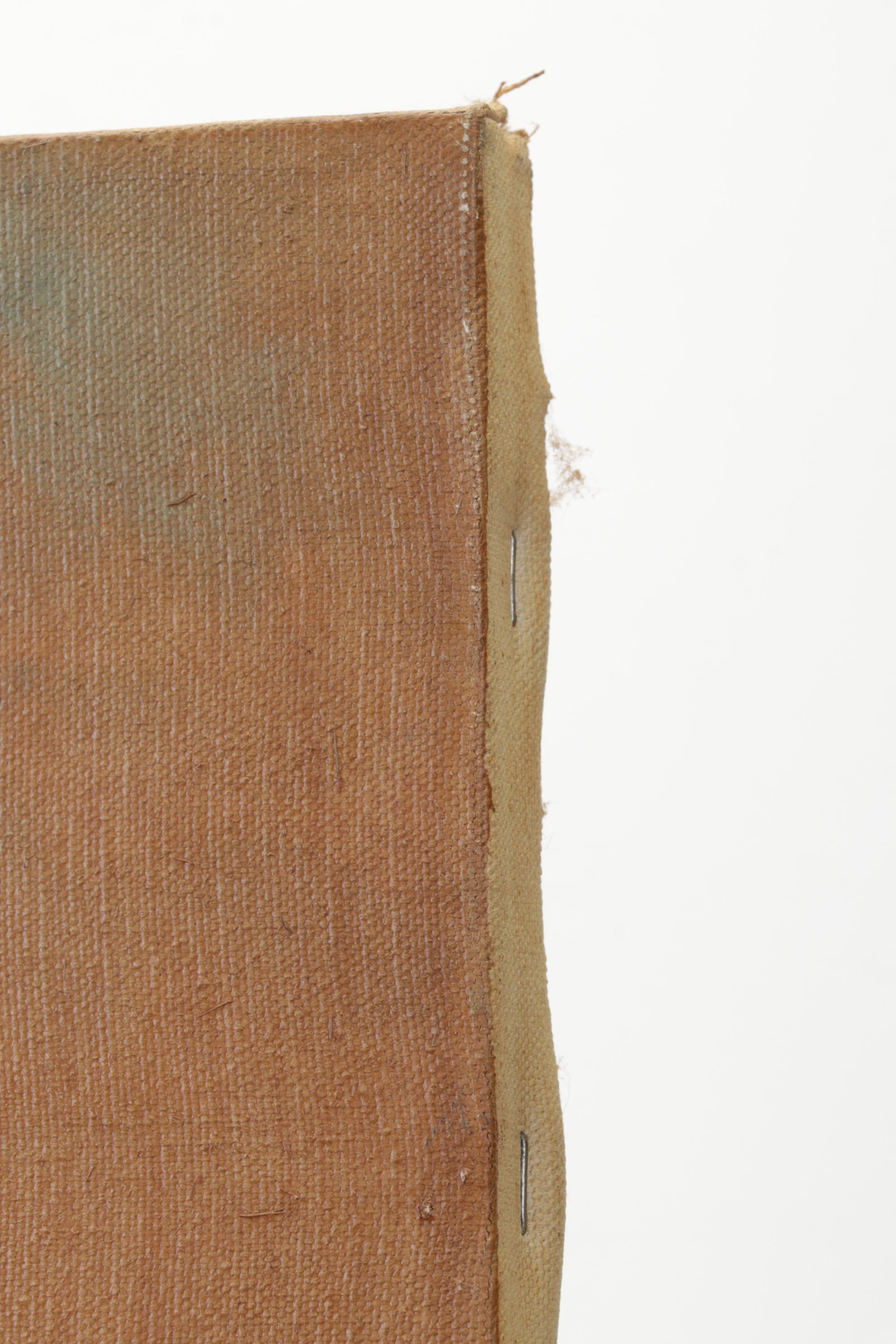 William Rigsby Folk Art Portrait Oil Painting of Young Girl, 1964