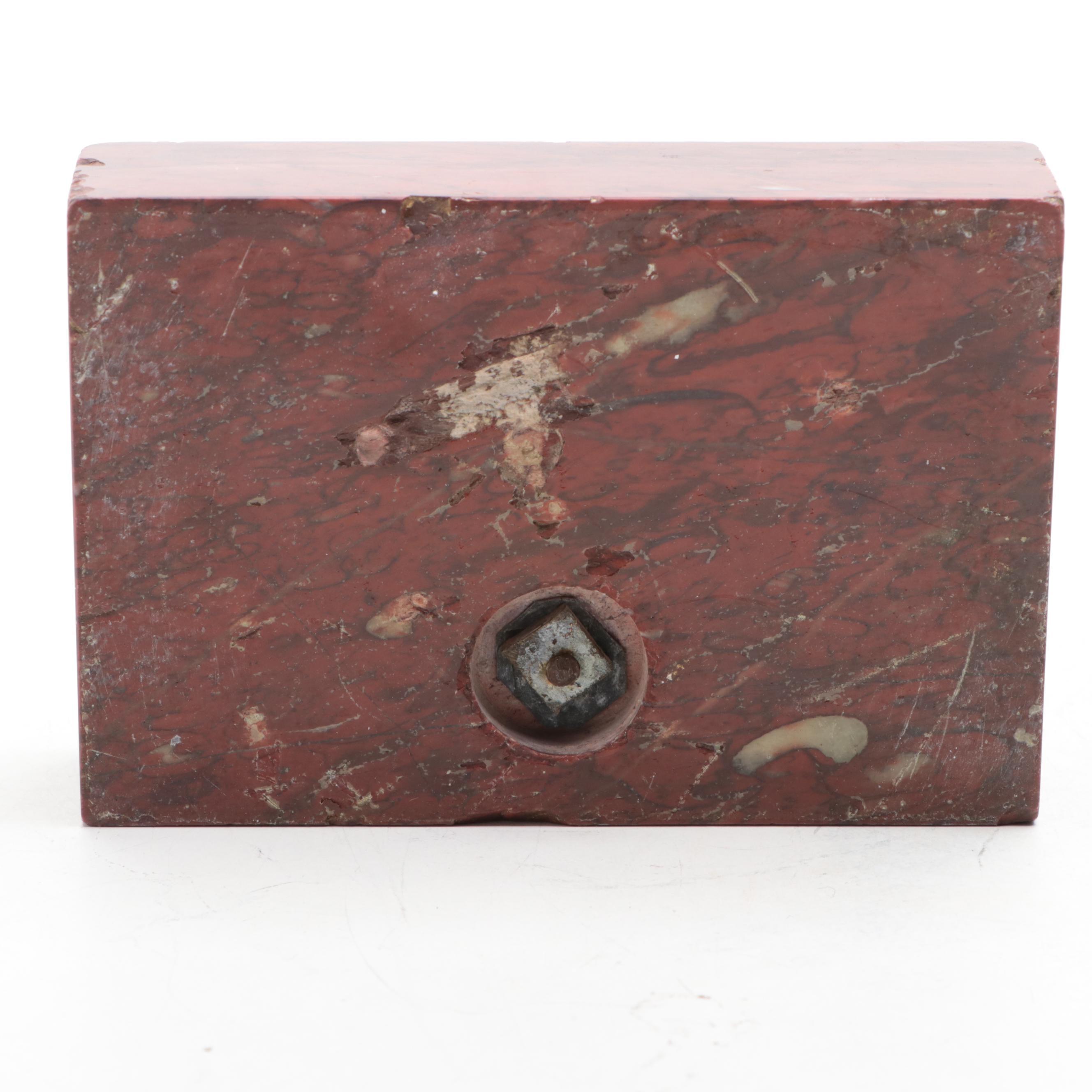 Manneken Pis Bronze Figurine on Marble Base, Early 20th Century