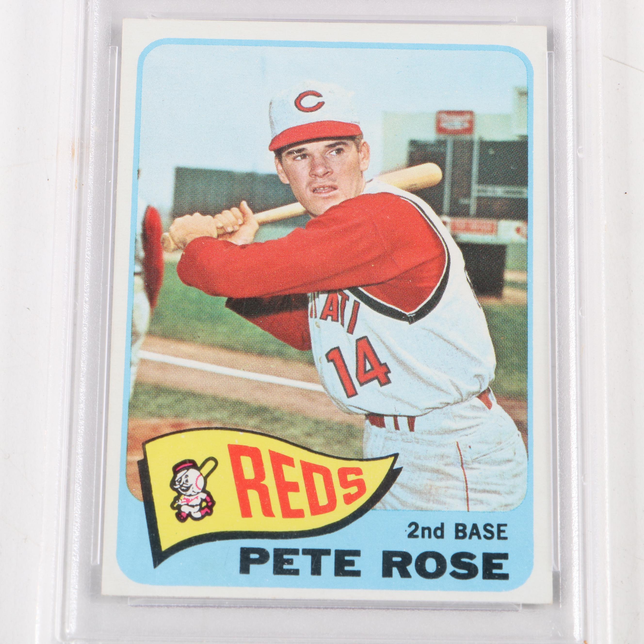 1965 Topps Pete Rose Baseball Card #207 Graded PSA 8 Near Mint