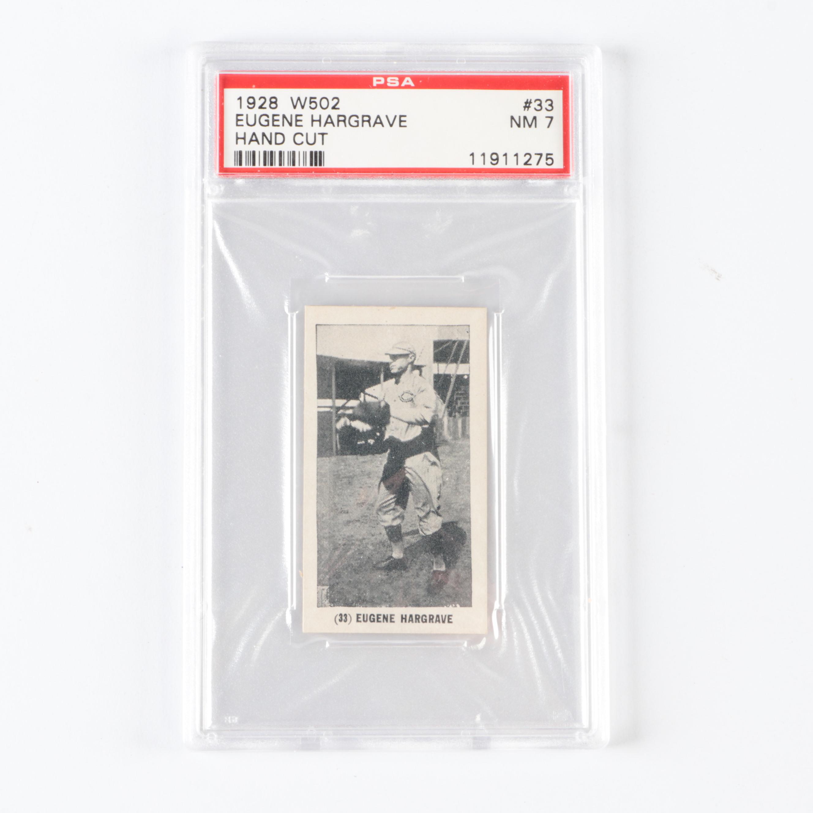 1928 W502 Baseball Cards with Waite Hoyt Graded PSA 7.5 and More