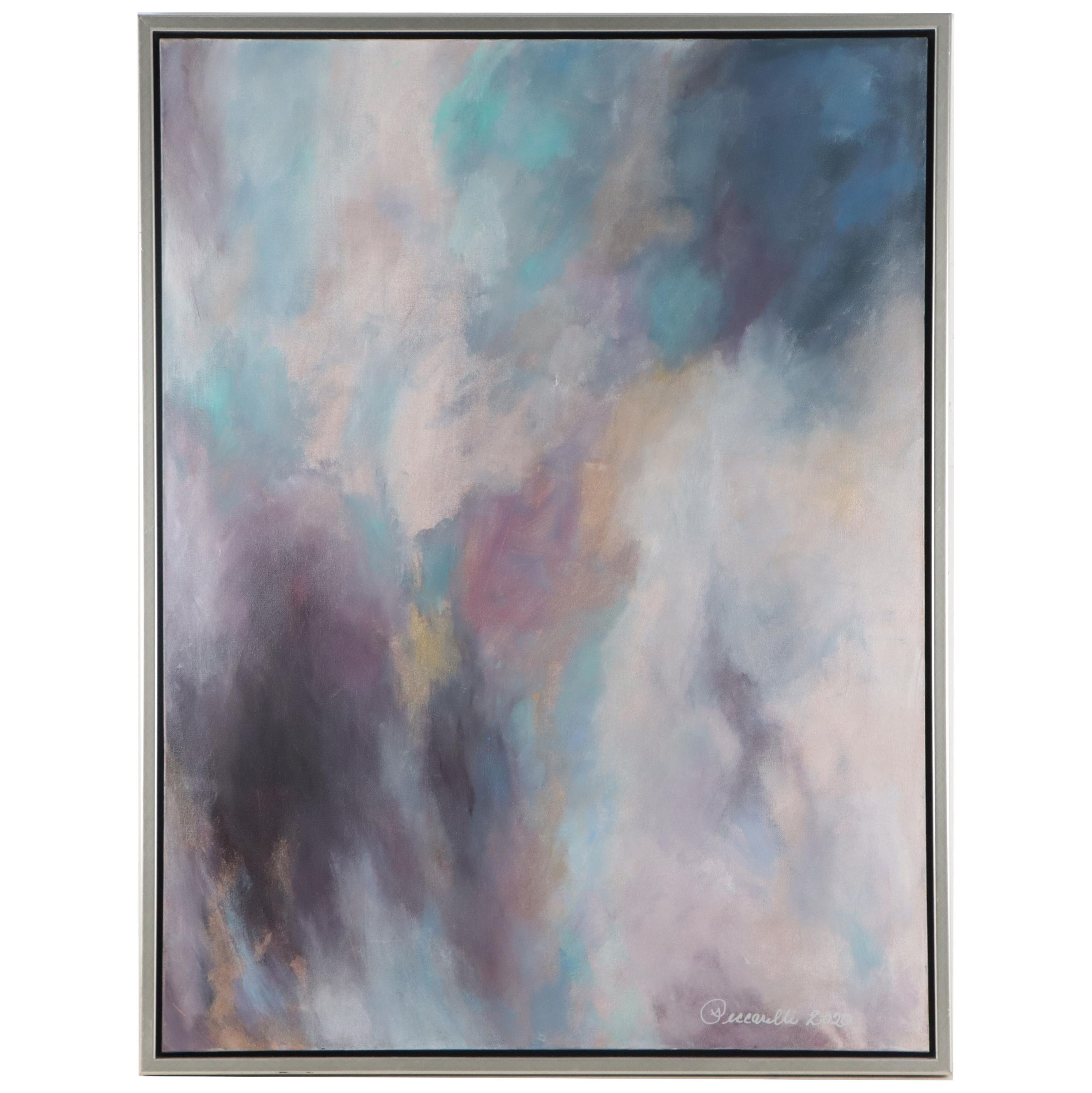 Jane Peccarelli Atmospheric Abstract Oil Painting