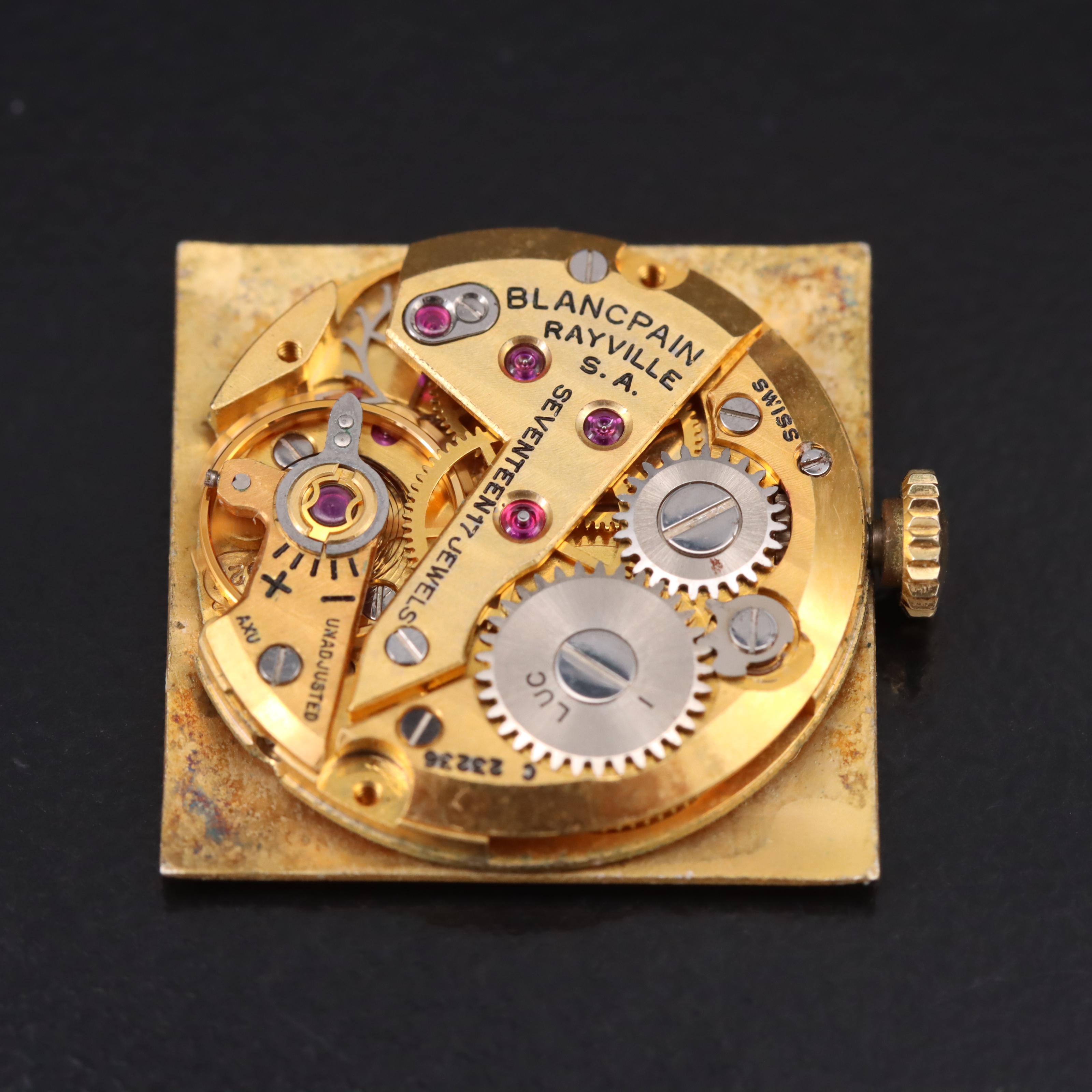 Lucien Piccard Dial and Hands Blancpain Movement