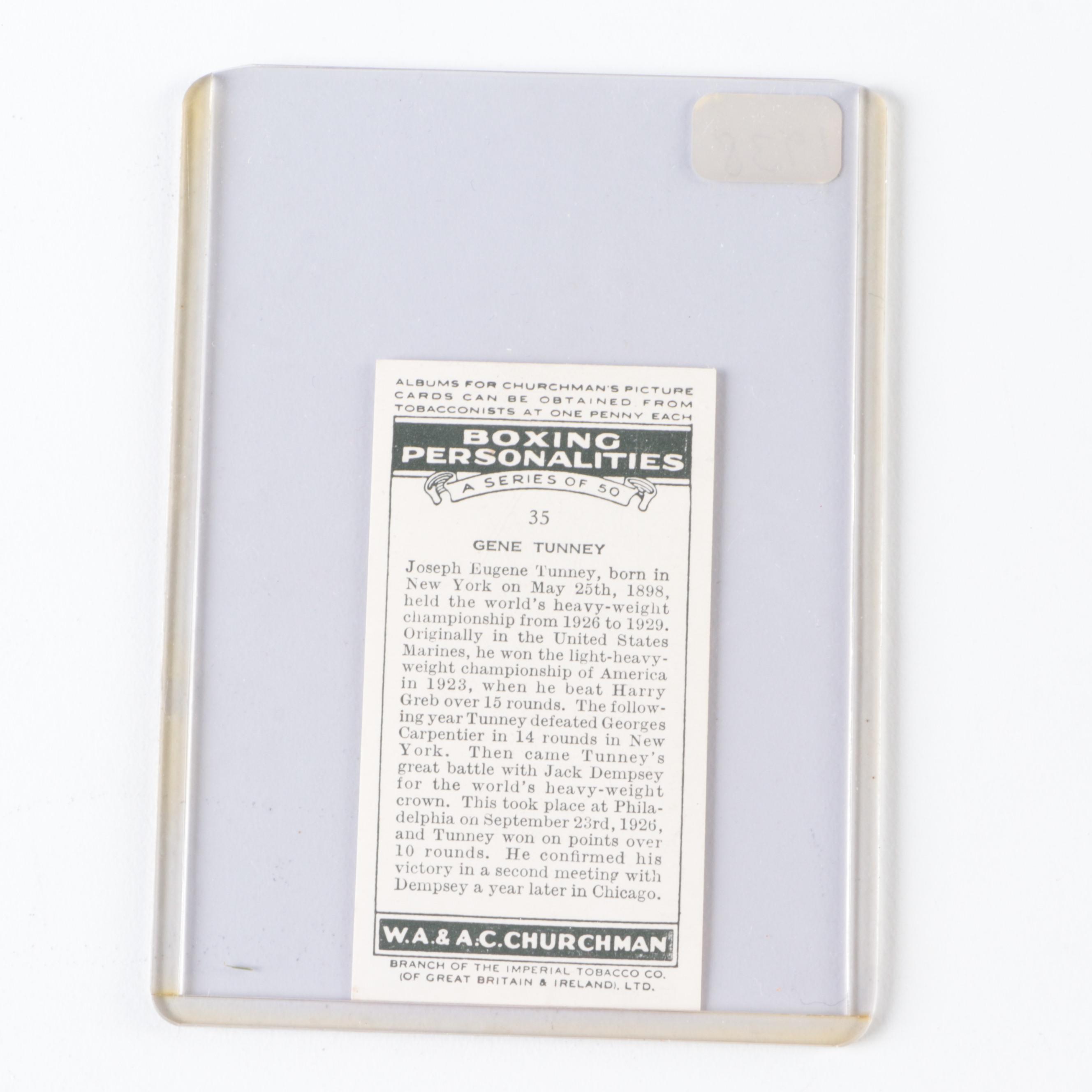 1948 Leaf and 1938 Churchman Boxing Cards with Sugar Ray Robinson and More