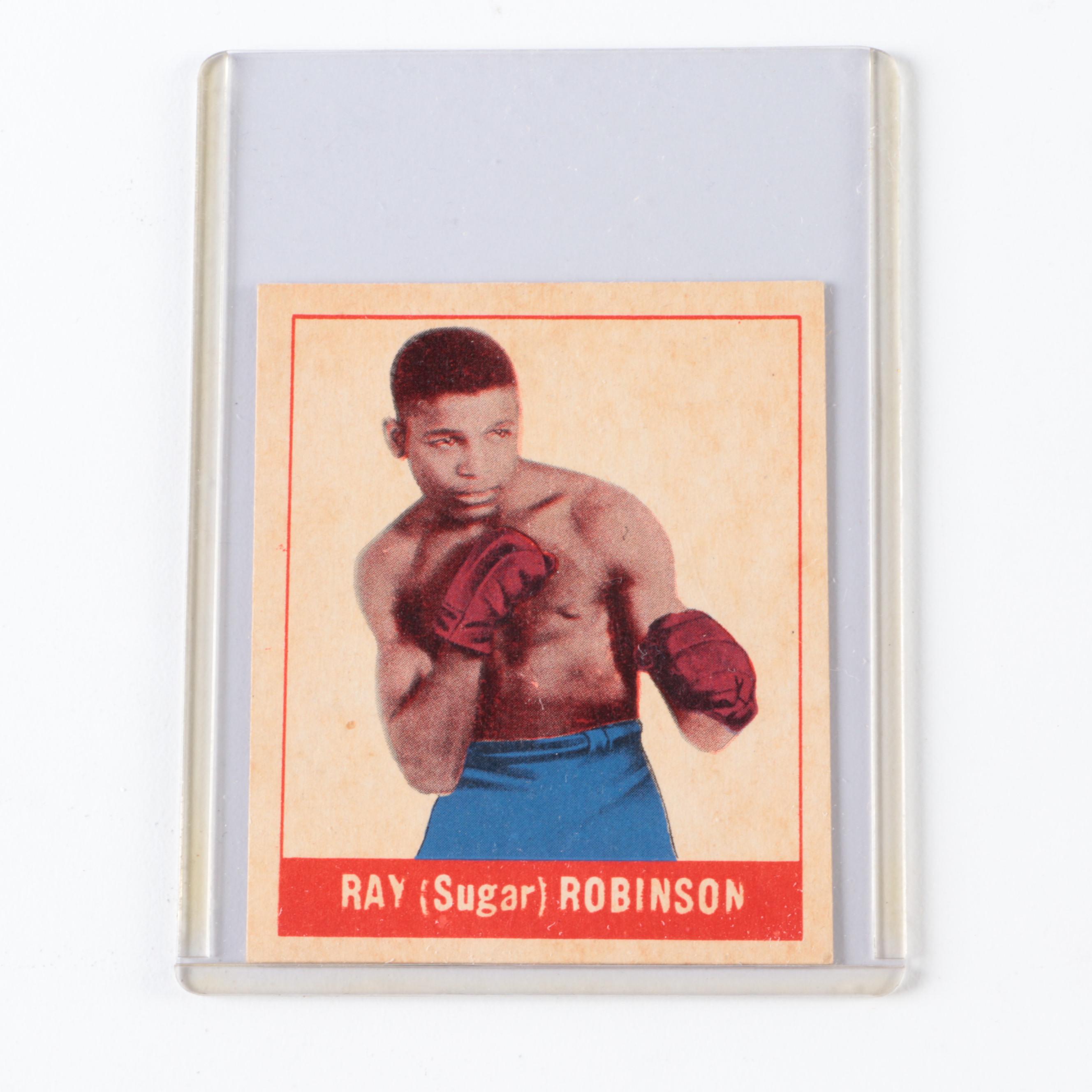 1948 Leaf and 1938 Churchman Boxing Cards with Sugar Ray Robinson and More