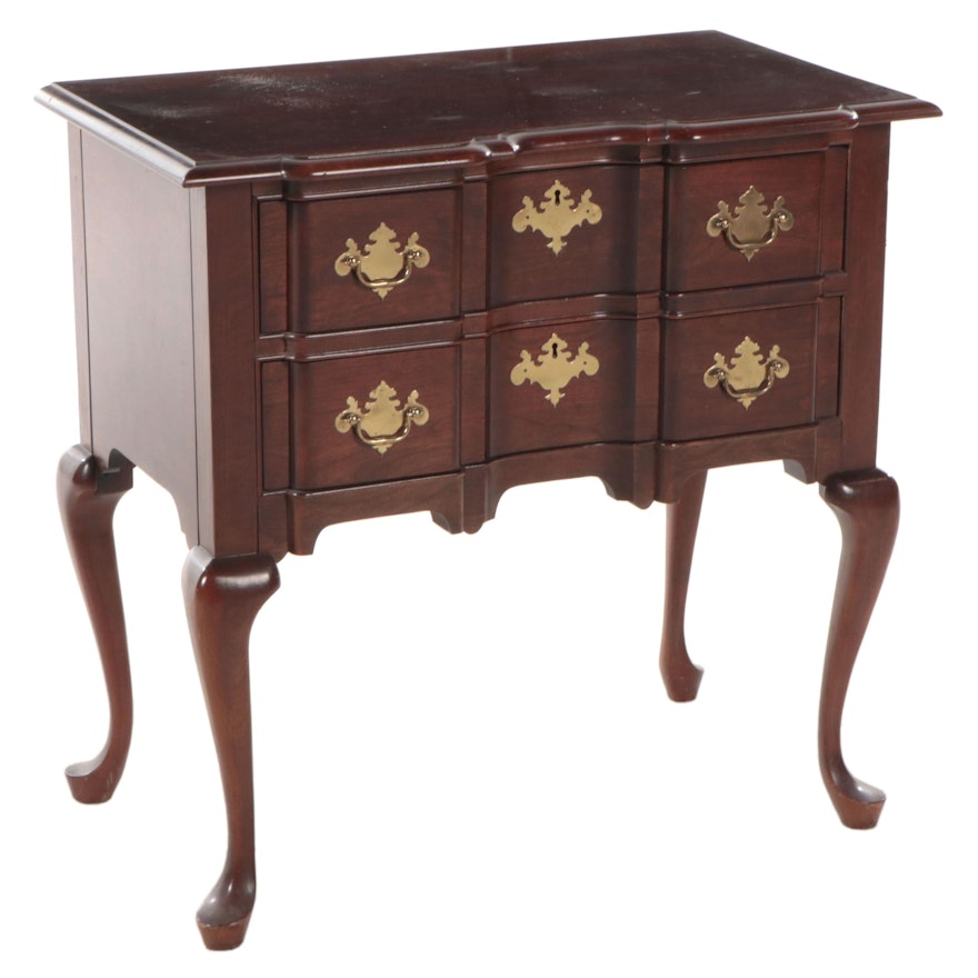 Pennsylvania House Queen Anne Style Cherrywood Block-Front Lowboy