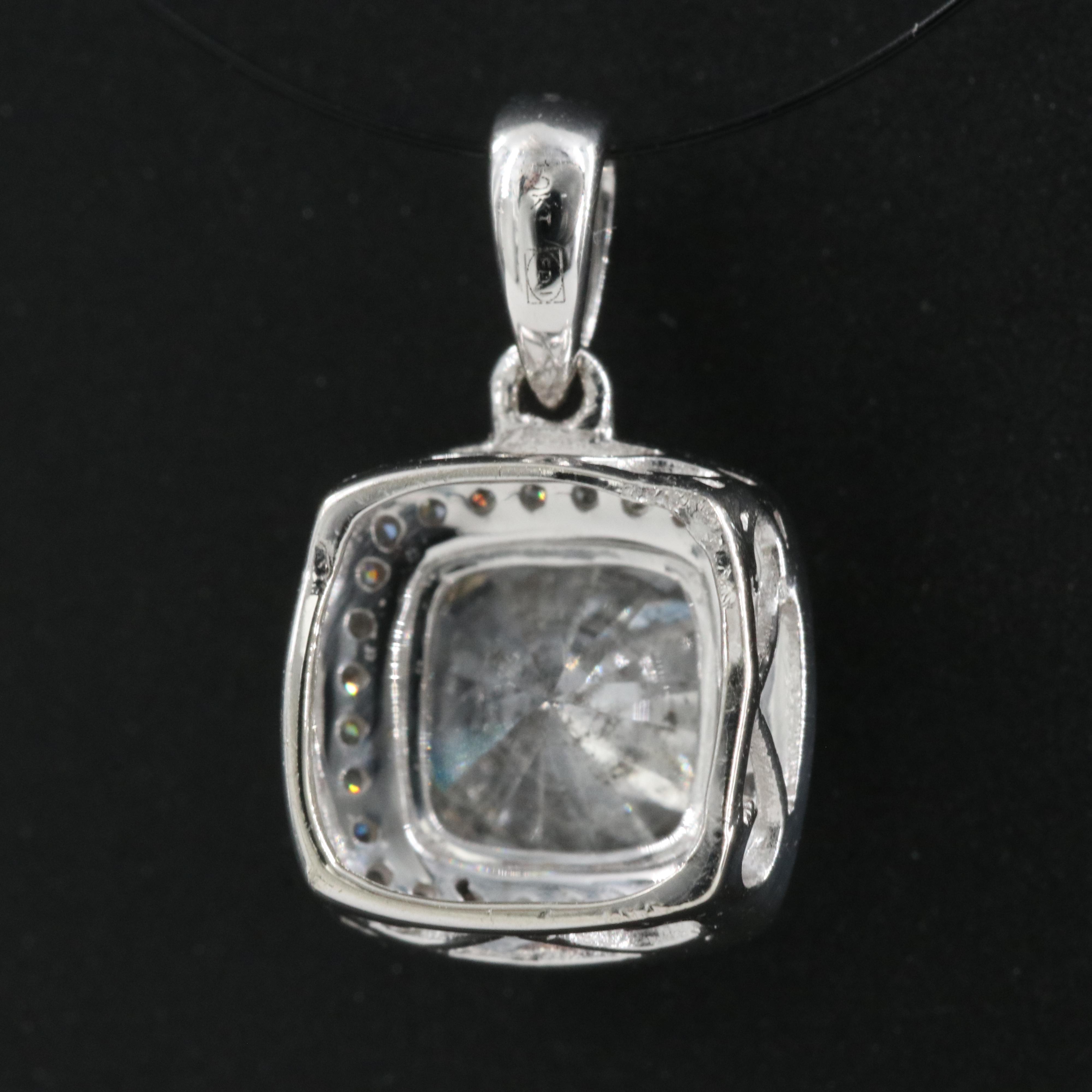 10K 1.10 CTW Diamond Pendant