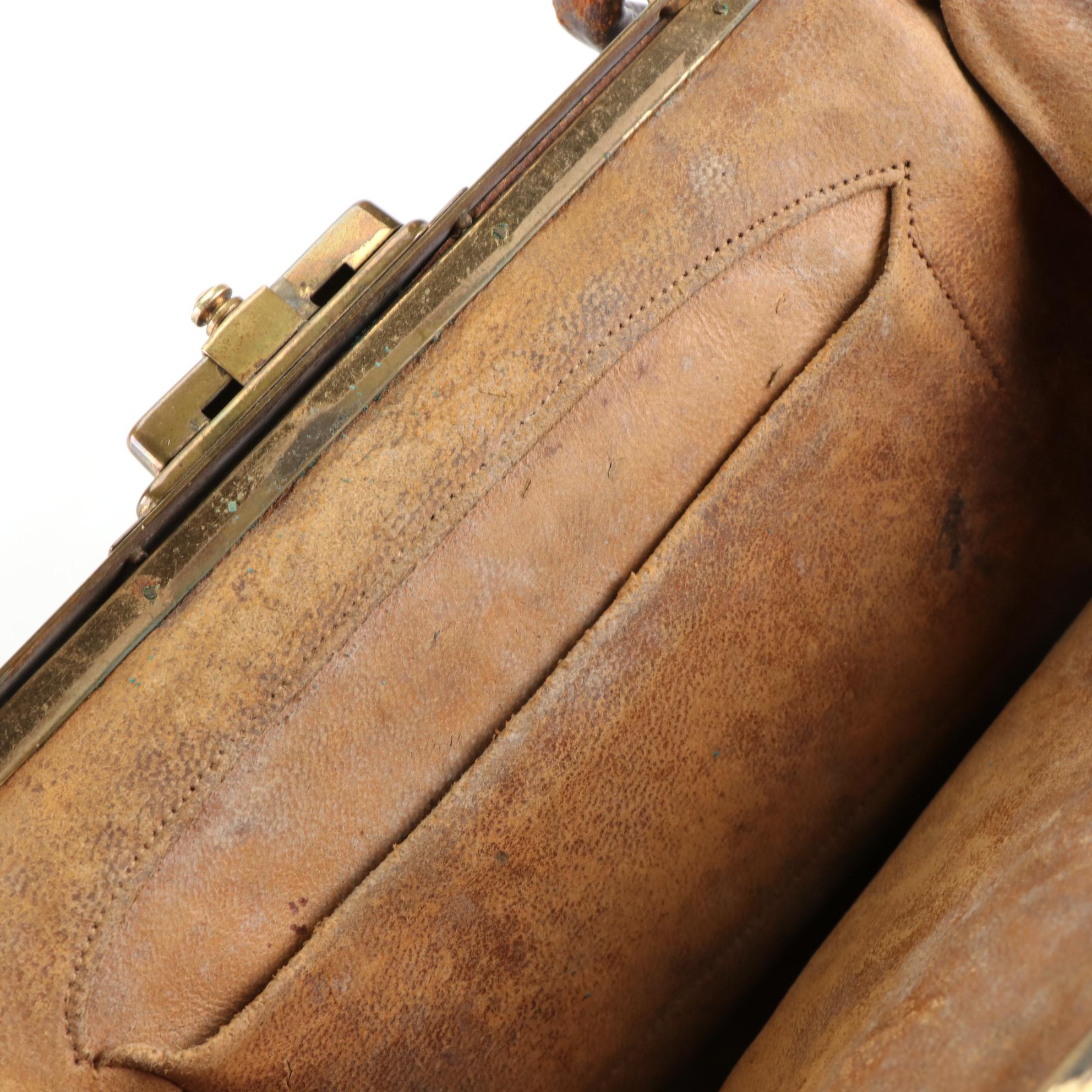 Caiman Crocodile Handbag, circa 1930