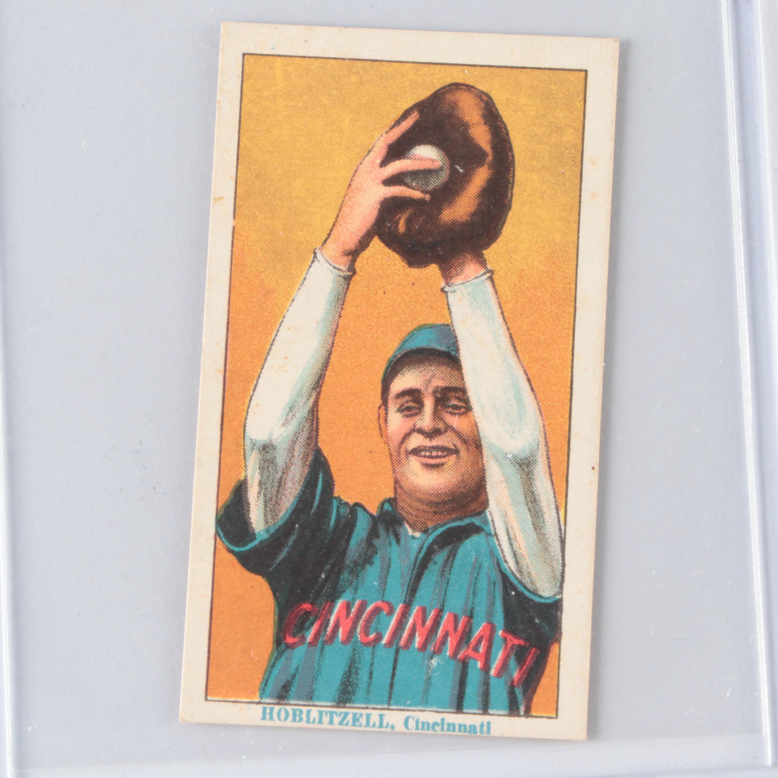 1912 T215 Dick Hoblitzell Red Cross Tobacco Type 2 Baseball Card