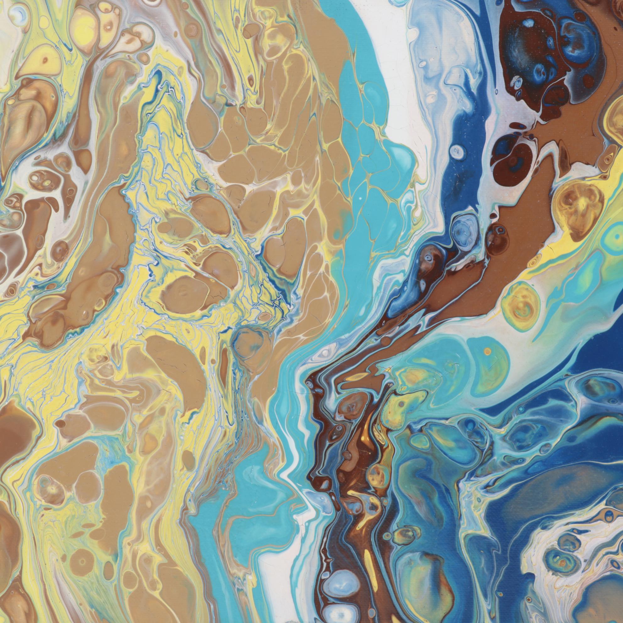 Kendall Kirchner Abstract Acrylic Painting, 21st Century