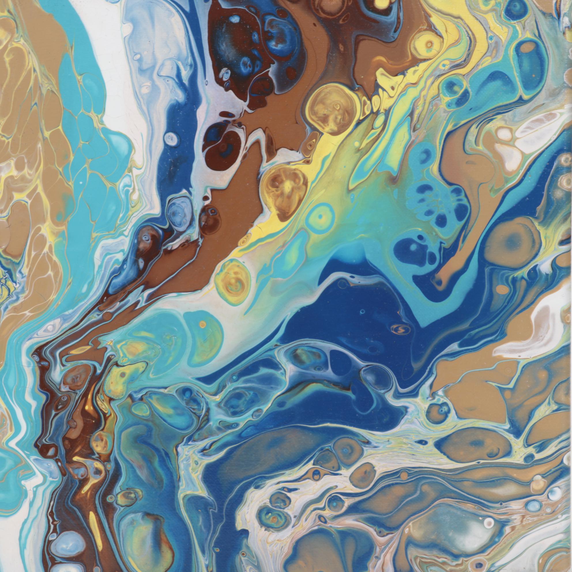 Kendall Kirchner Abstract Acrylic Painting, 21st Century