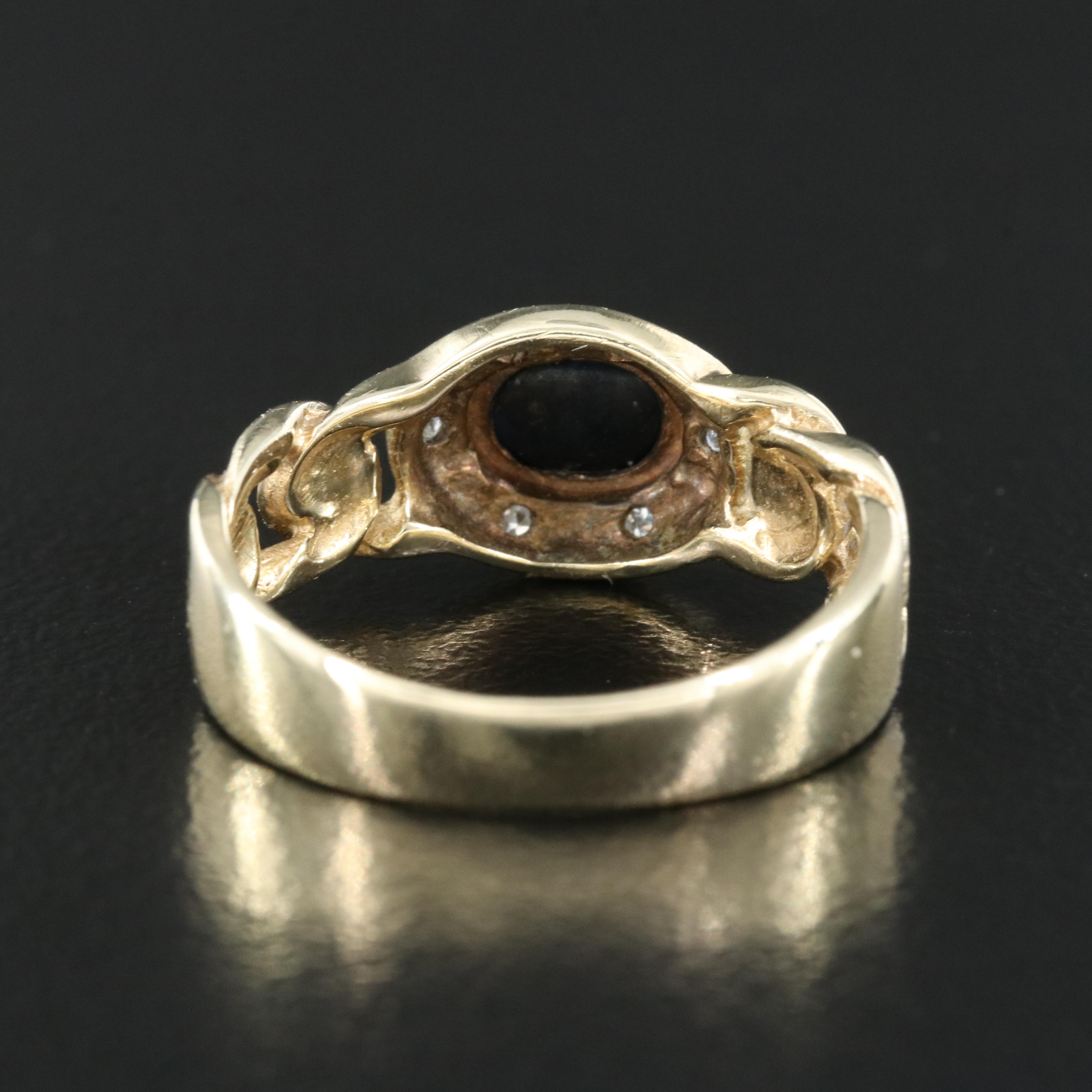 8K Sapphire and Diamond Ring