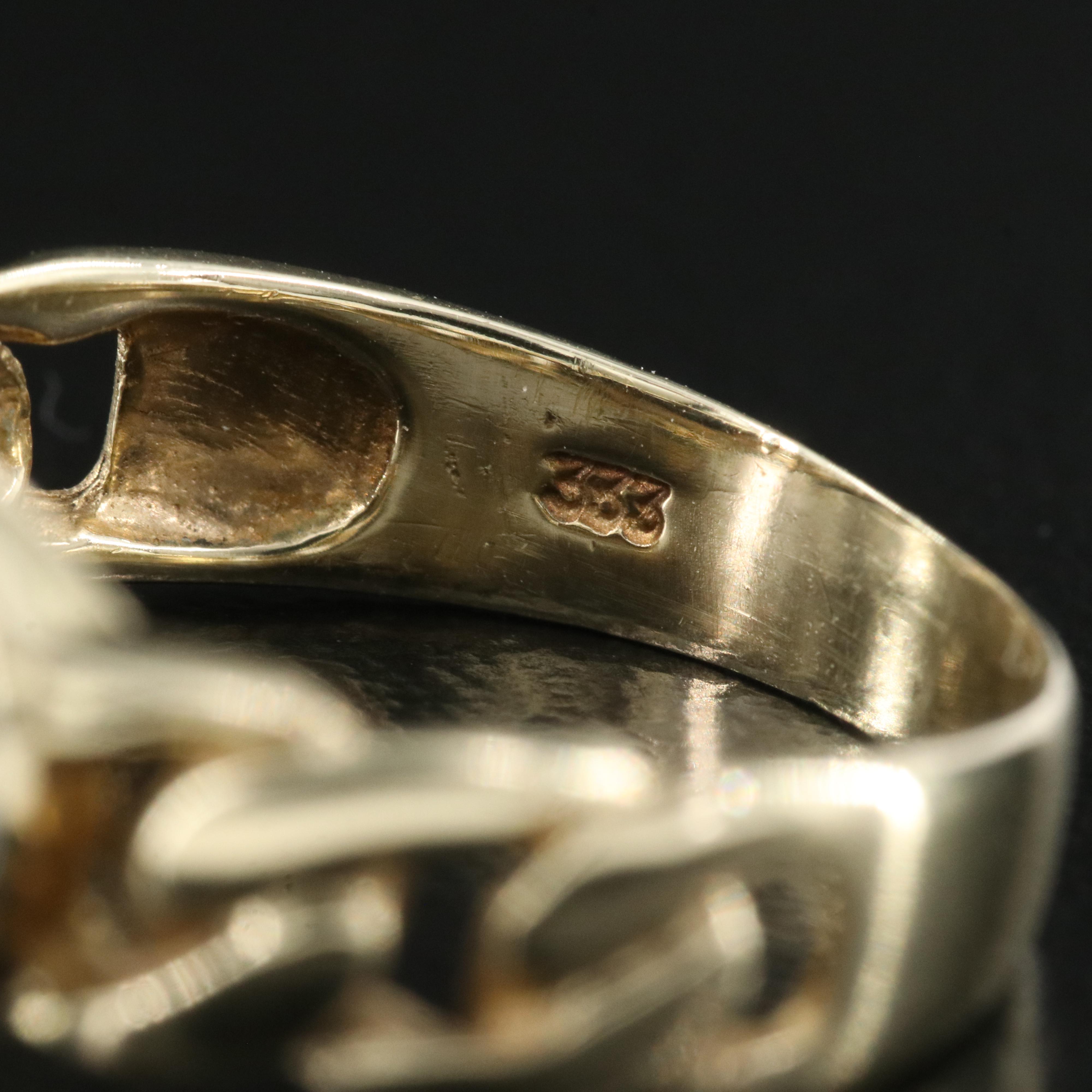 8K Sapphire and Diamond Ring