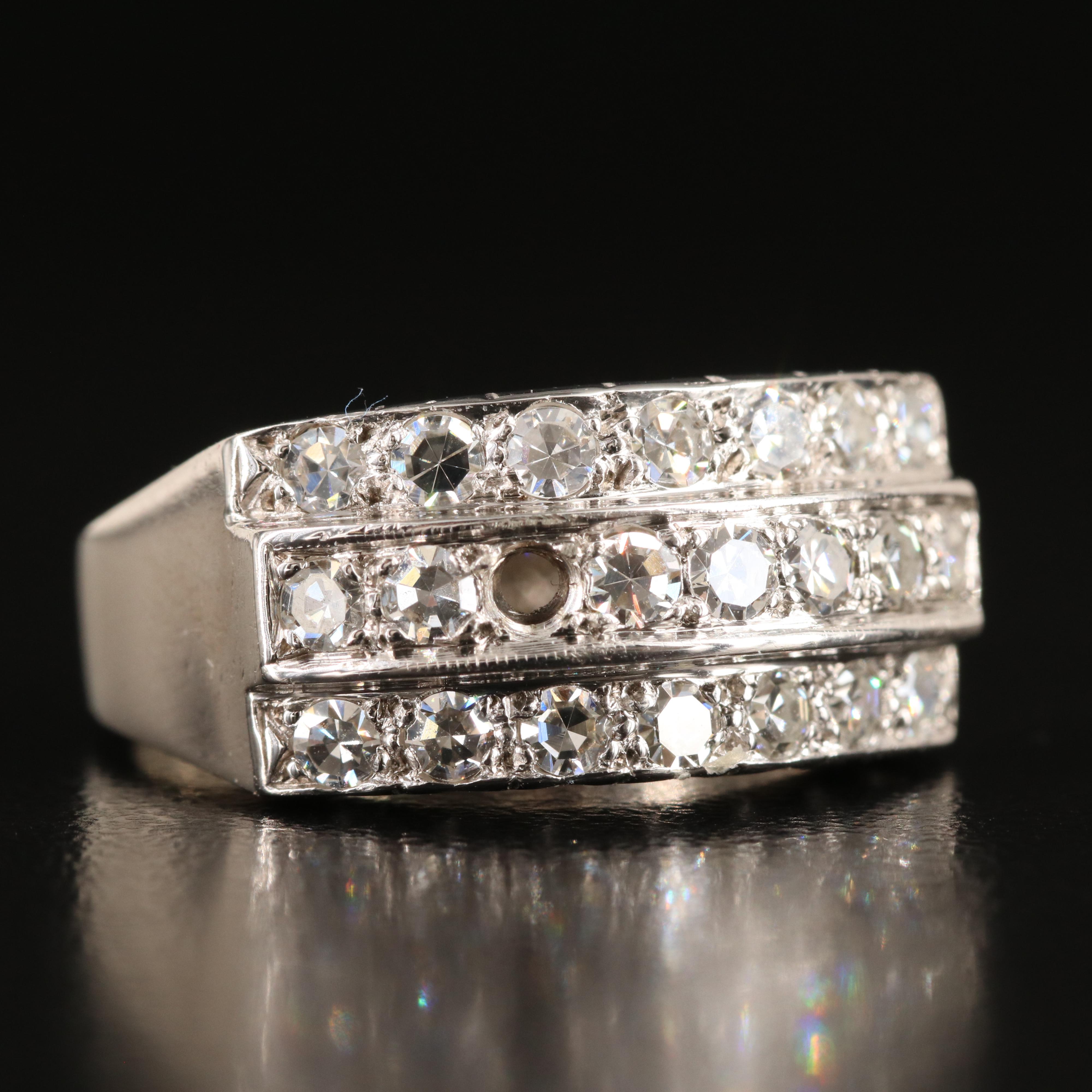 14K 0.73 CTW Diamond Ring with 0.03 CT Loose Stone