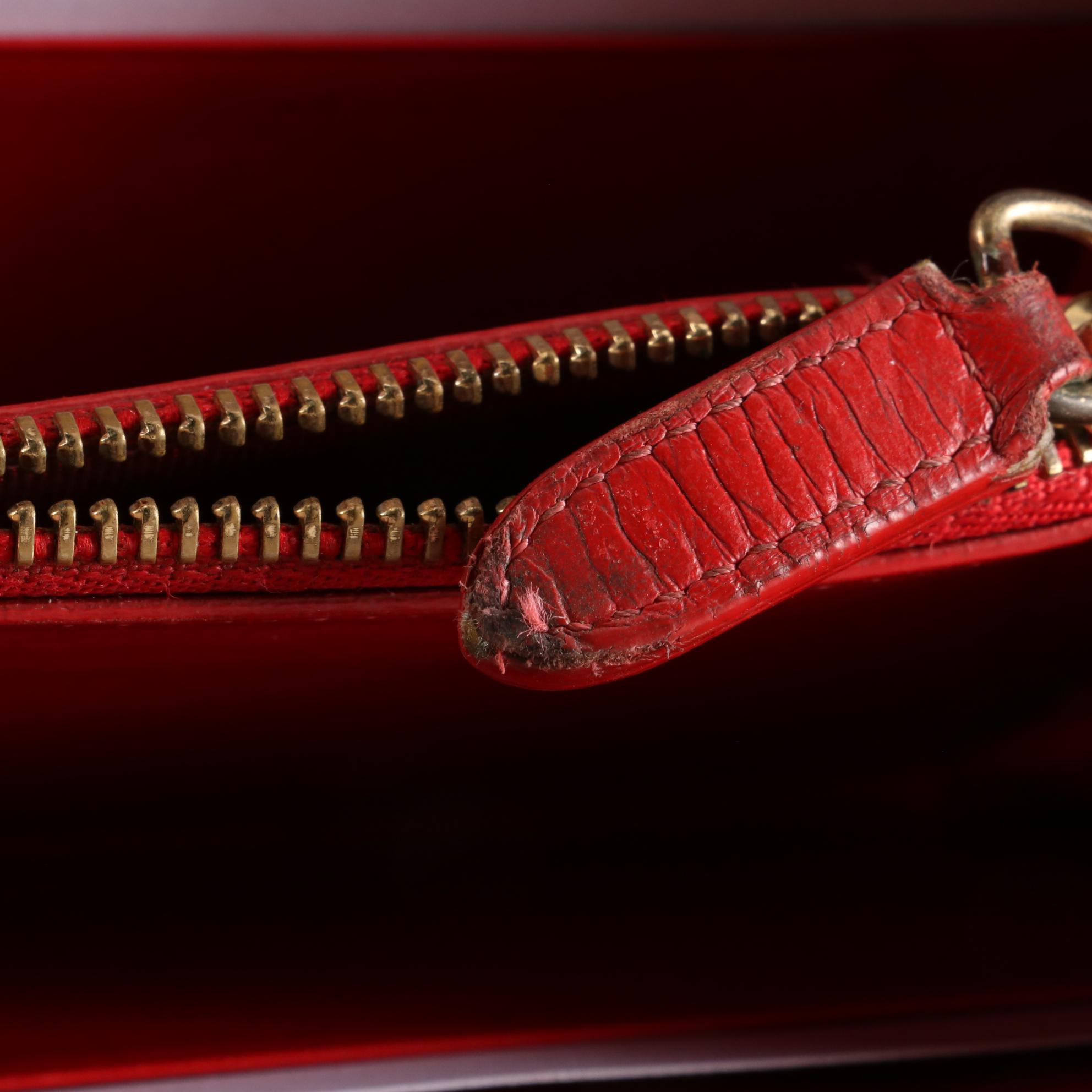 Christian Louboutin Studded Panettone Wallet in Fluorescent Pink Patent Leather