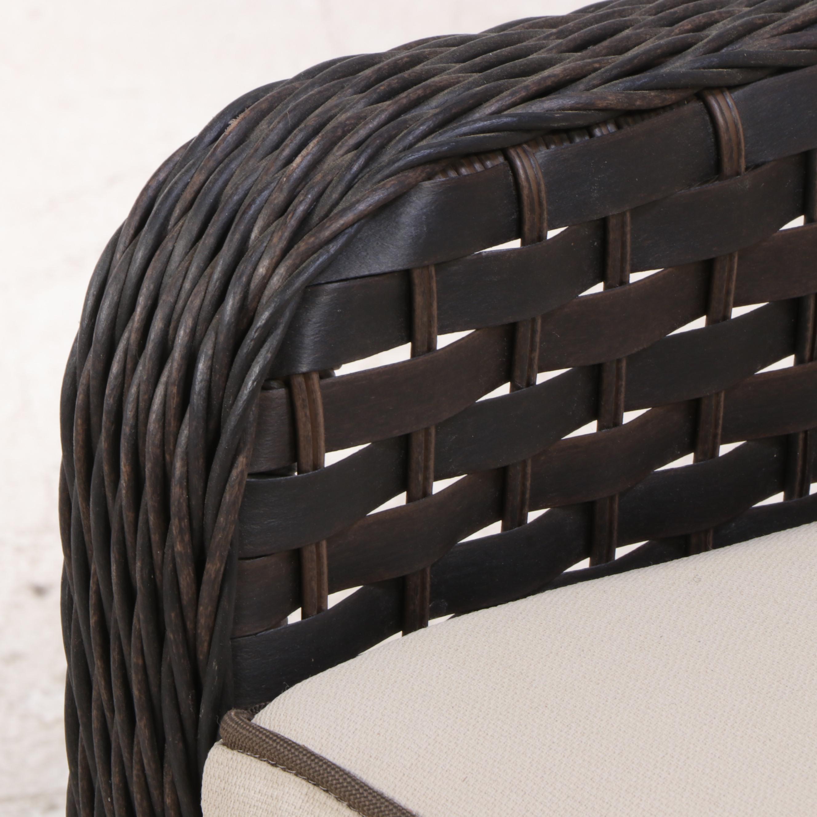 Treasure Garden Resin Wicker Patio Chairs, Loveseat, and Coffee Table