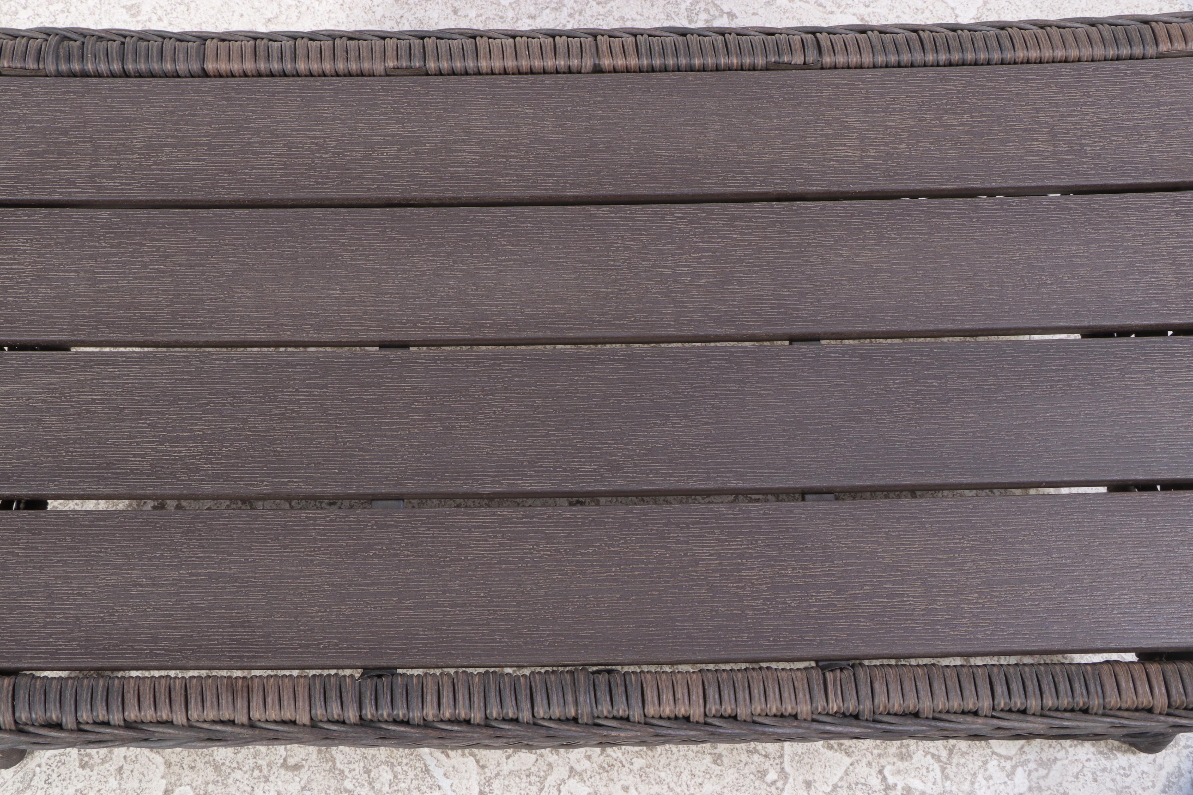 Treasure Garden Resin Wicker Patio Chairs, Loveseat, and Coffee Table